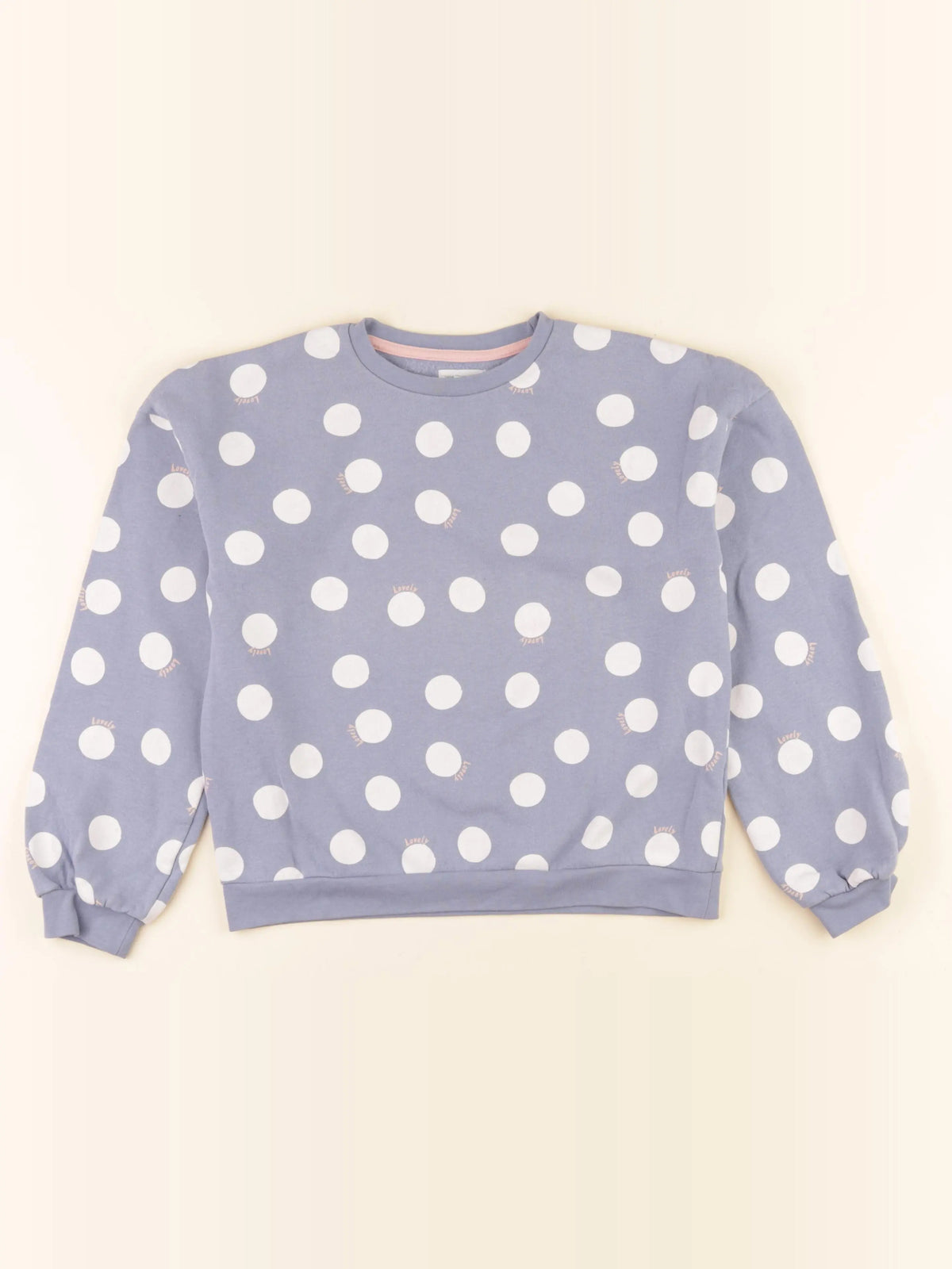 Vertbaudet - sweat bleu, blanc - 10 ans