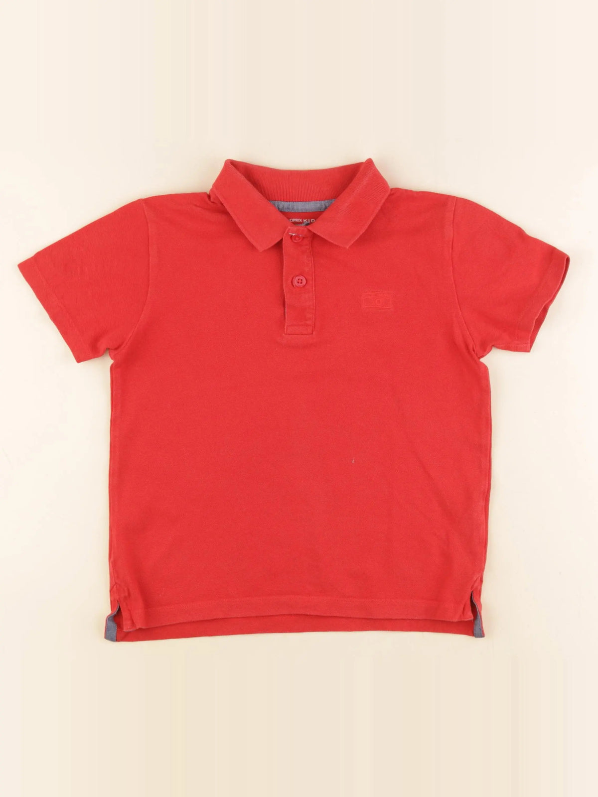 Monoprix - polo rouge - 8 ans