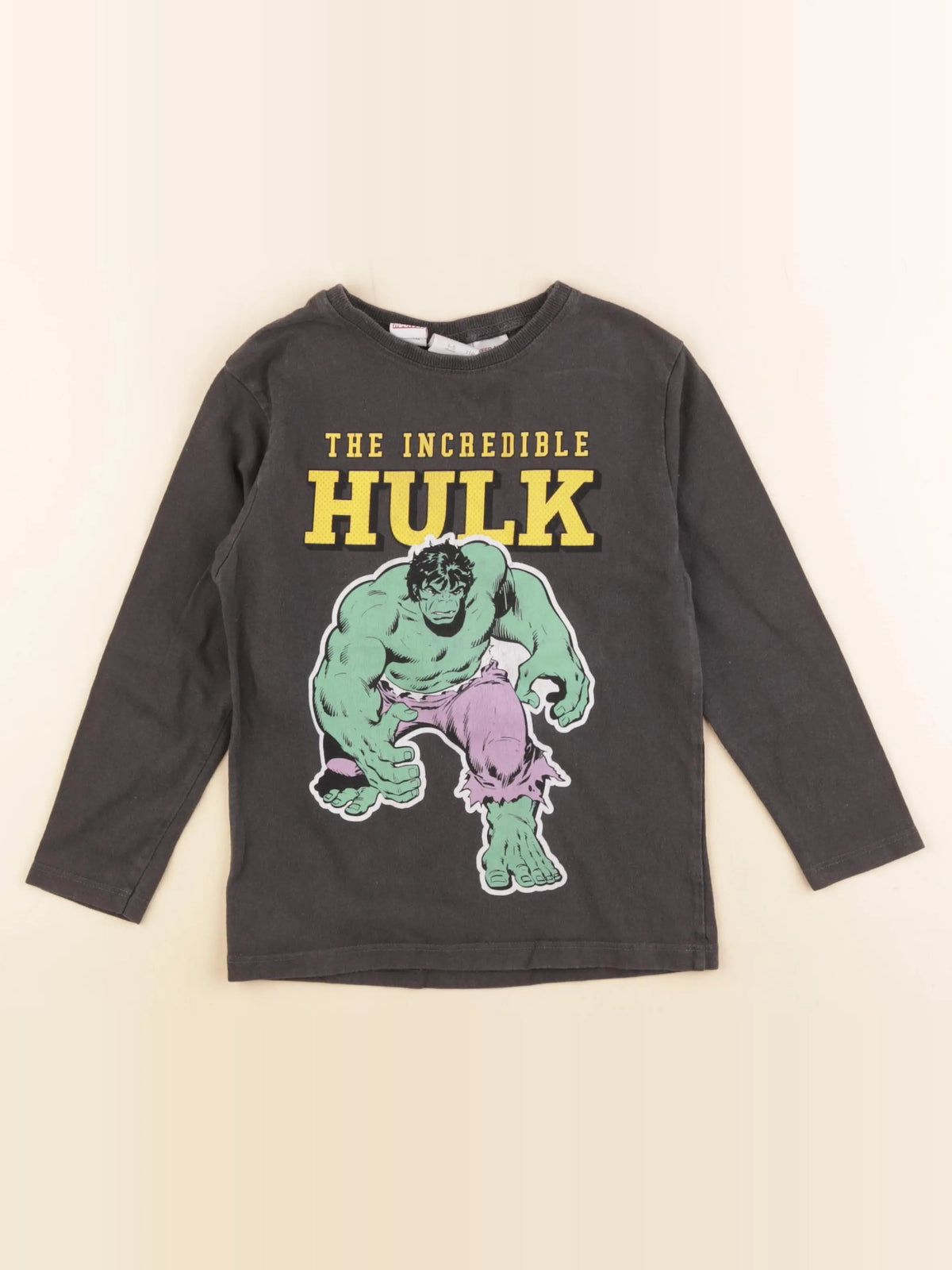 Zara - tee-shirt imprimé au dos gris - 4/5 ans