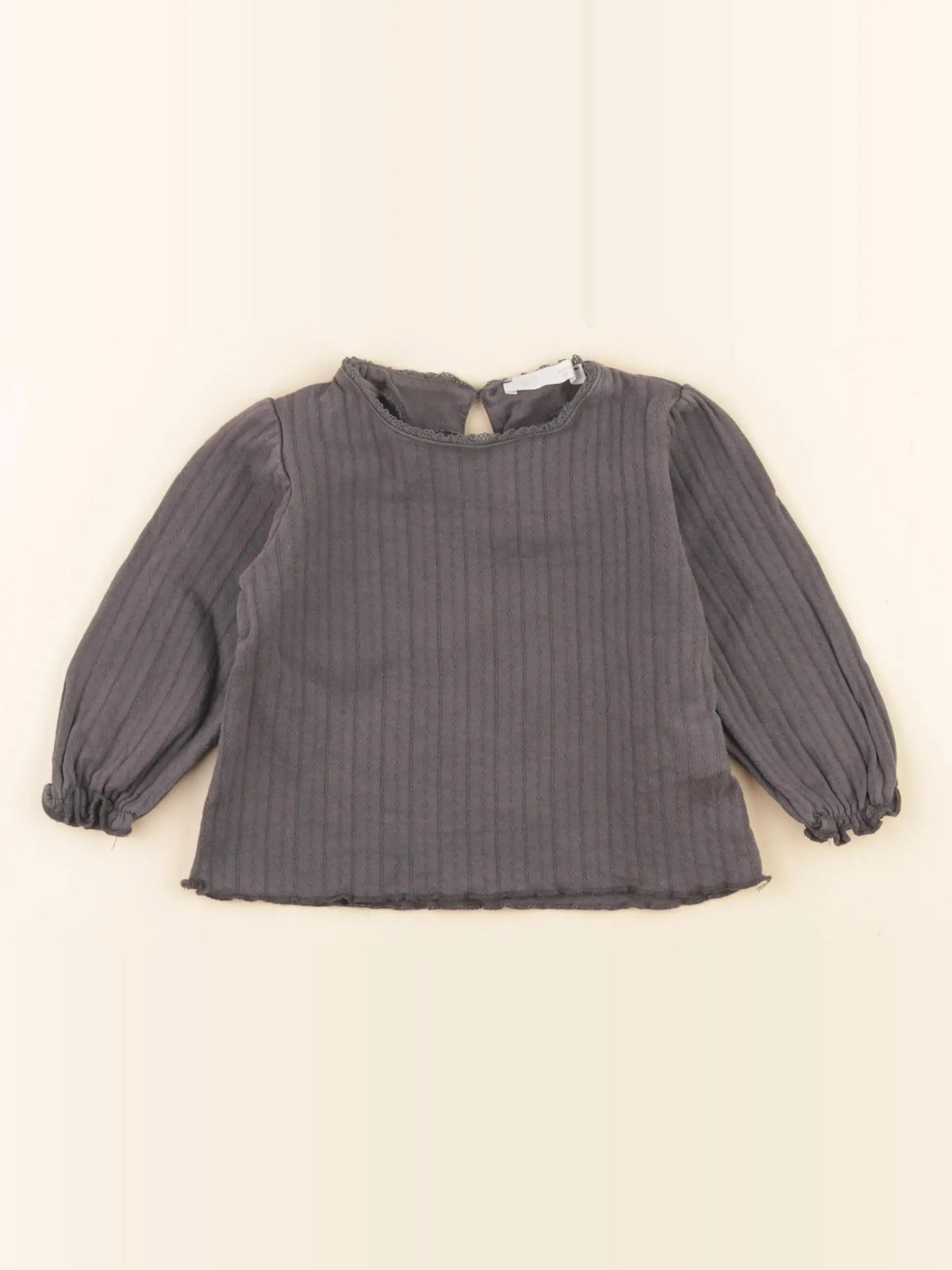 Zara - tee-shirt gris - 9/12 mois