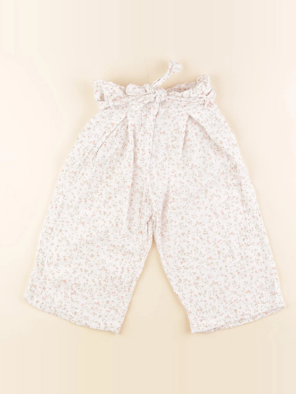 Vertbaudet - pantalon blanc - 4 ans