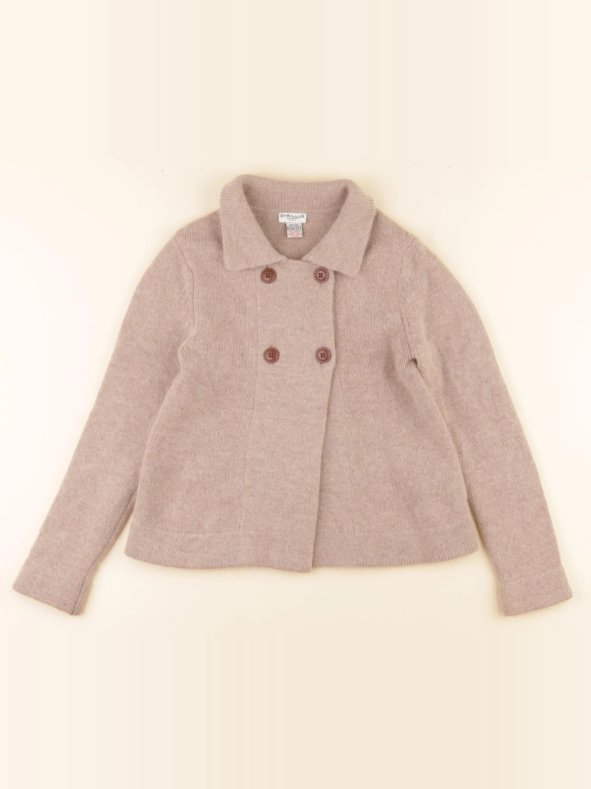 Cyrillus - gilet beige - 10 ans