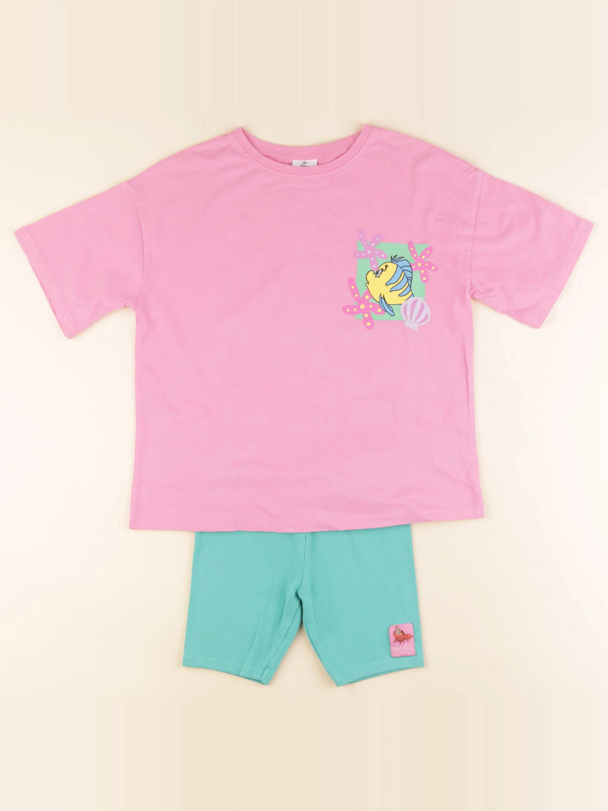 Next - ensemble imprimé au dos rose, vert - 5/6 ans