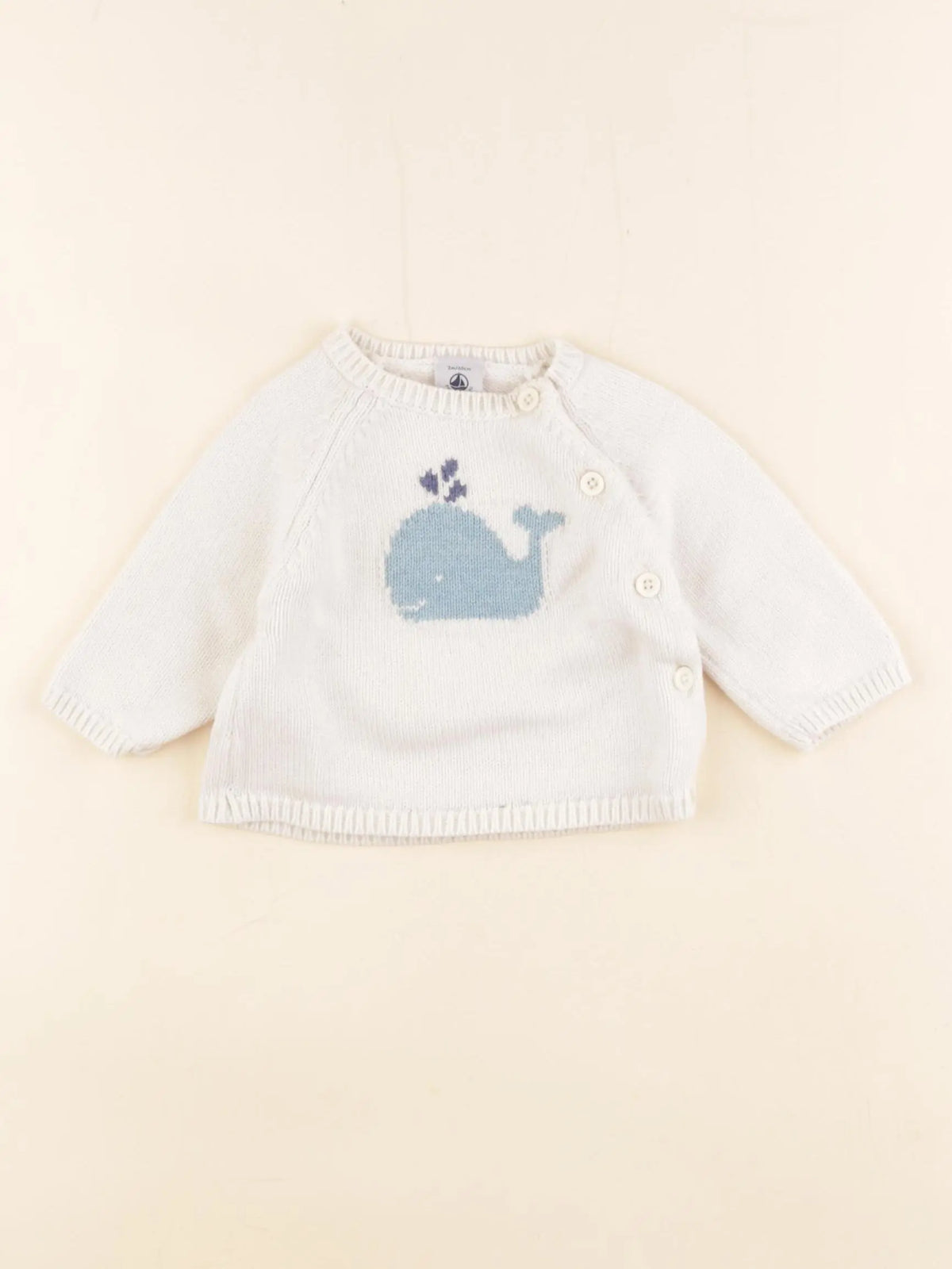 Petit Bateau - pull beige - 3 mois