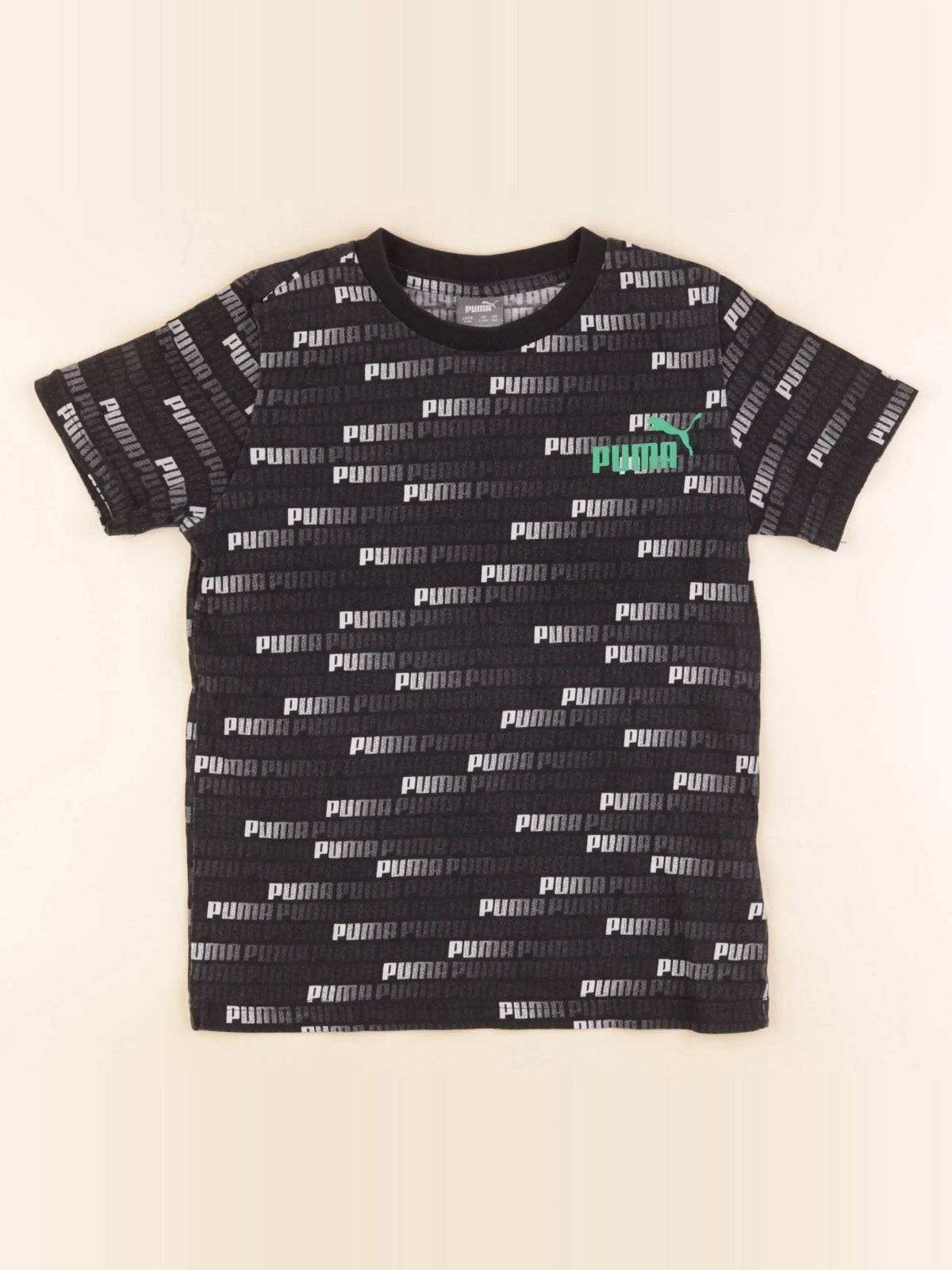 Puma - tee-shirt noir - 9/10 ans