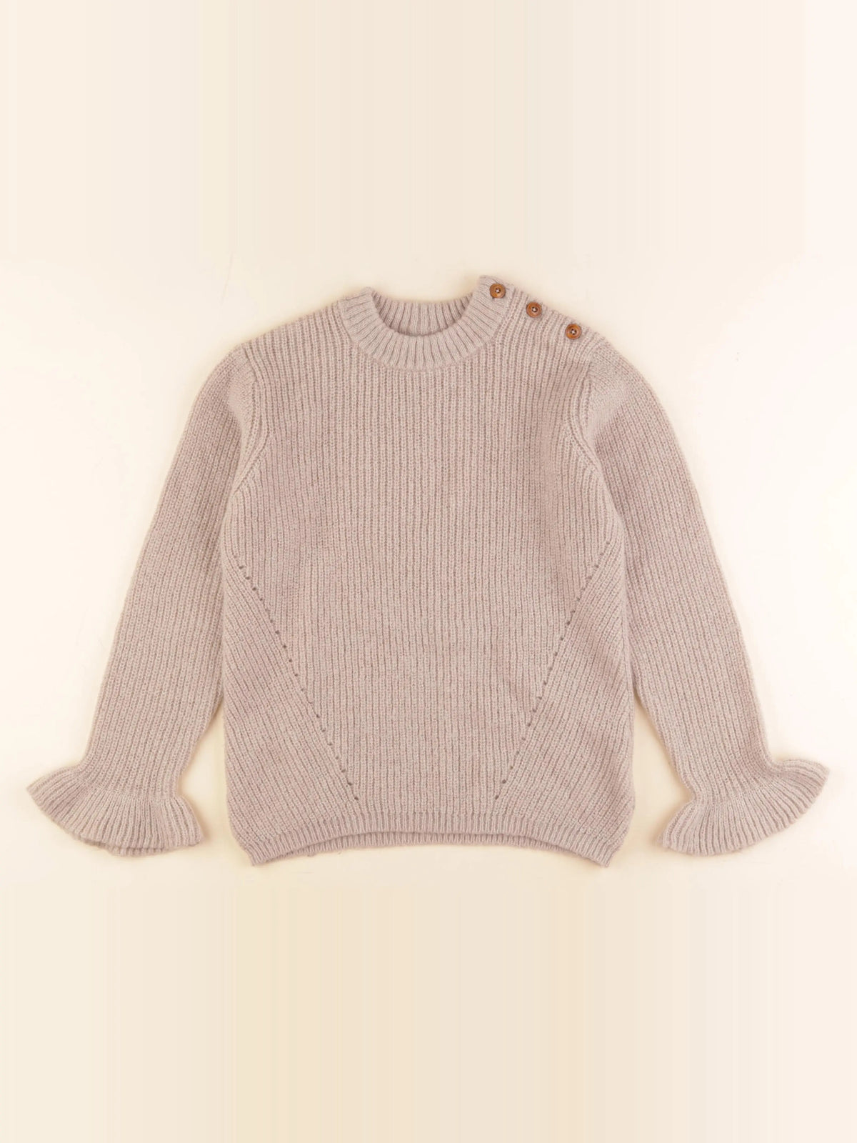 Cyrillus - pull beige - 12 ans