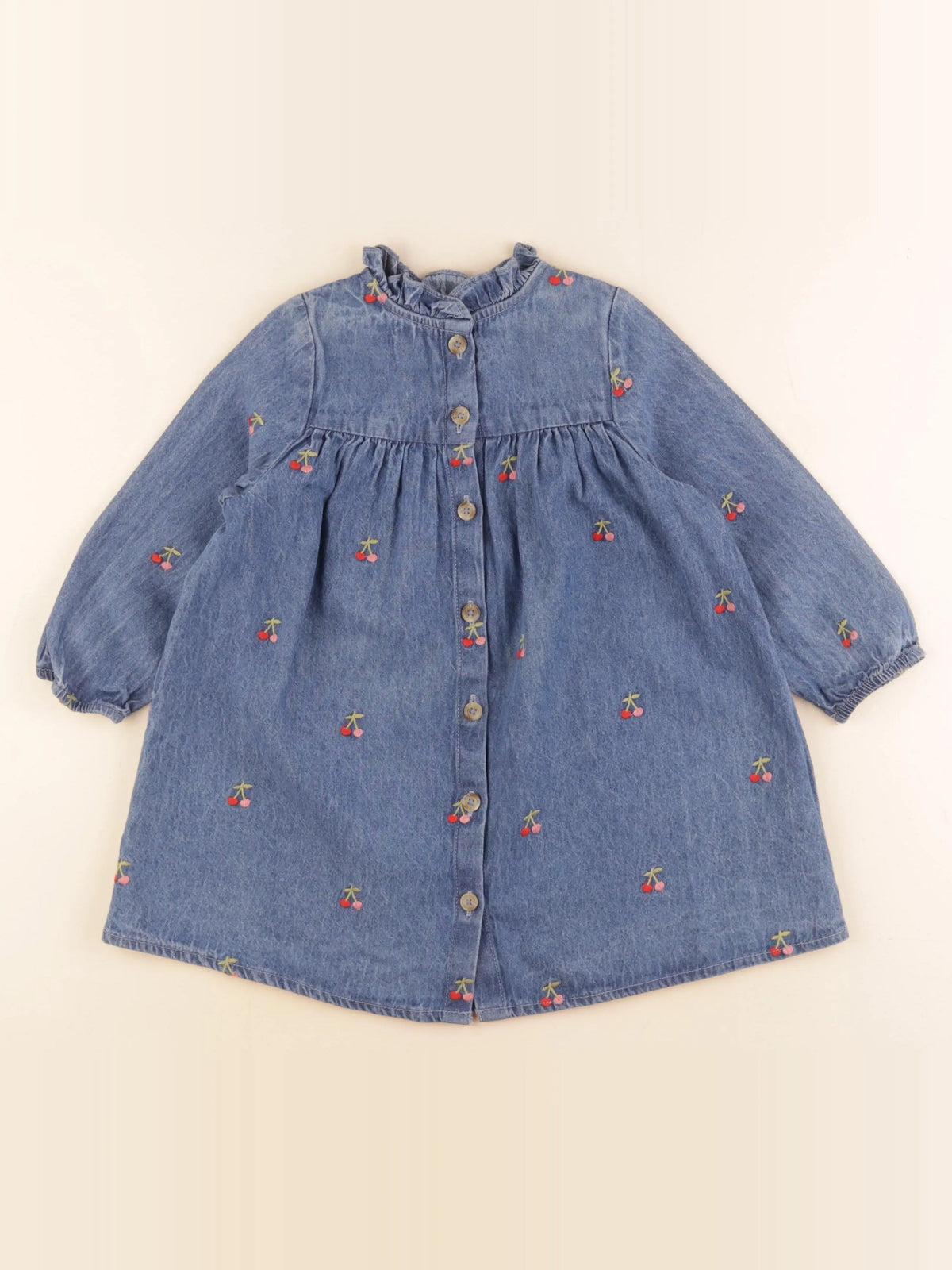 Monoprix - robe bleu - 3 ans