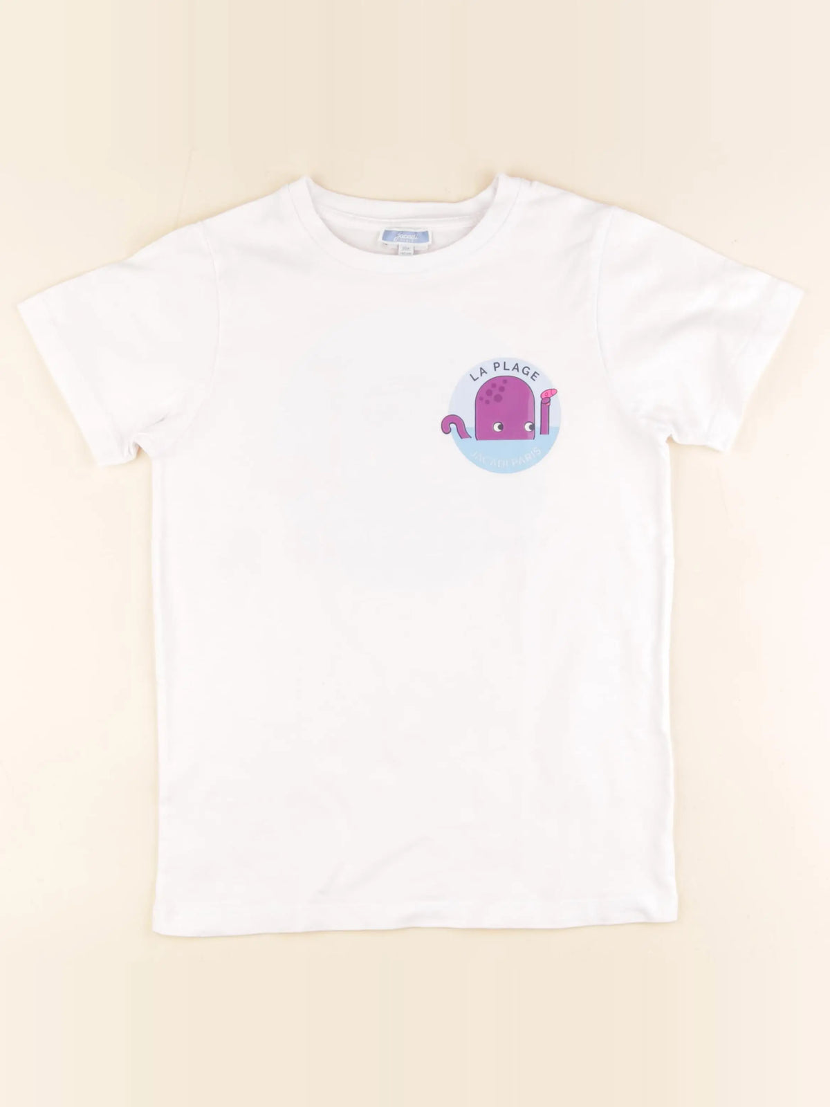Jacadi - tee-shirt imprimé au dos blanc - 10 ans