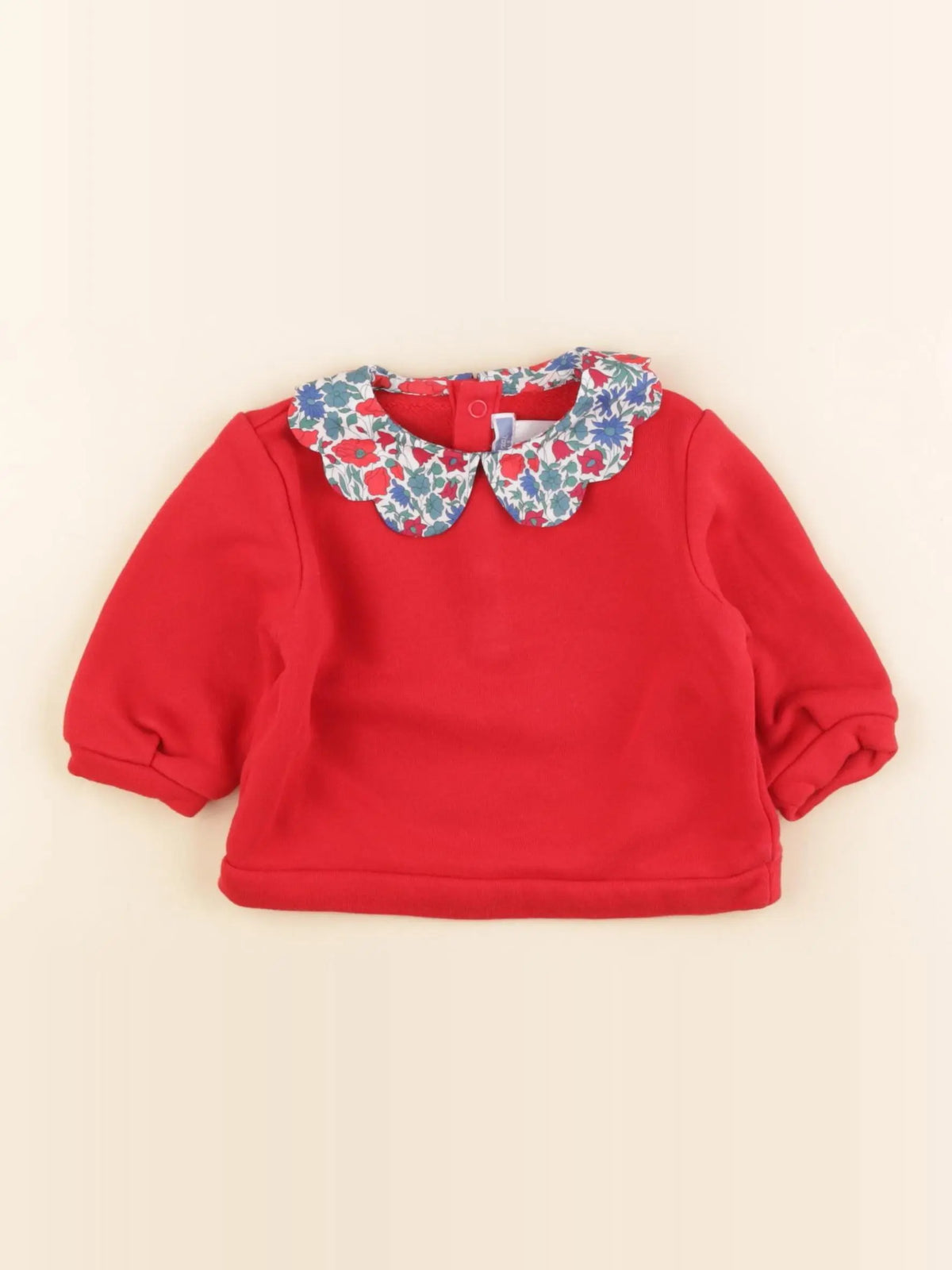 Jacadi - sweat rouge - 6 mois