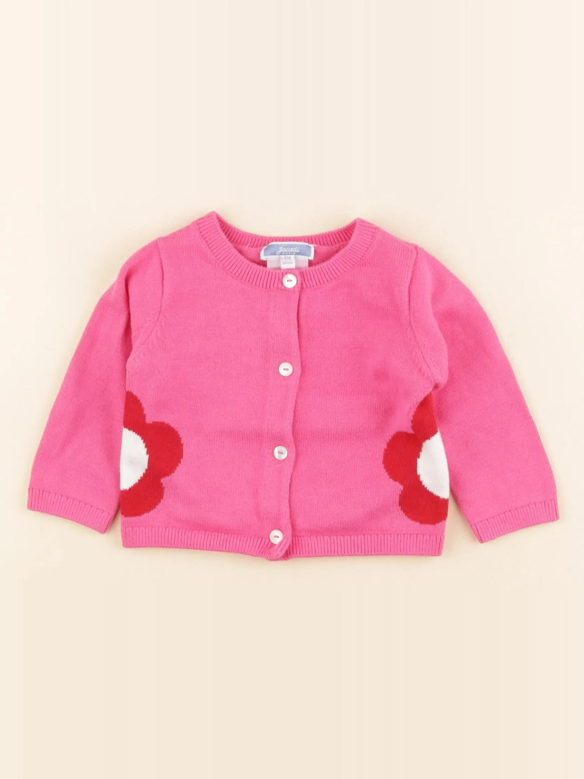 Jacadi - gilet rose - 6 mois
