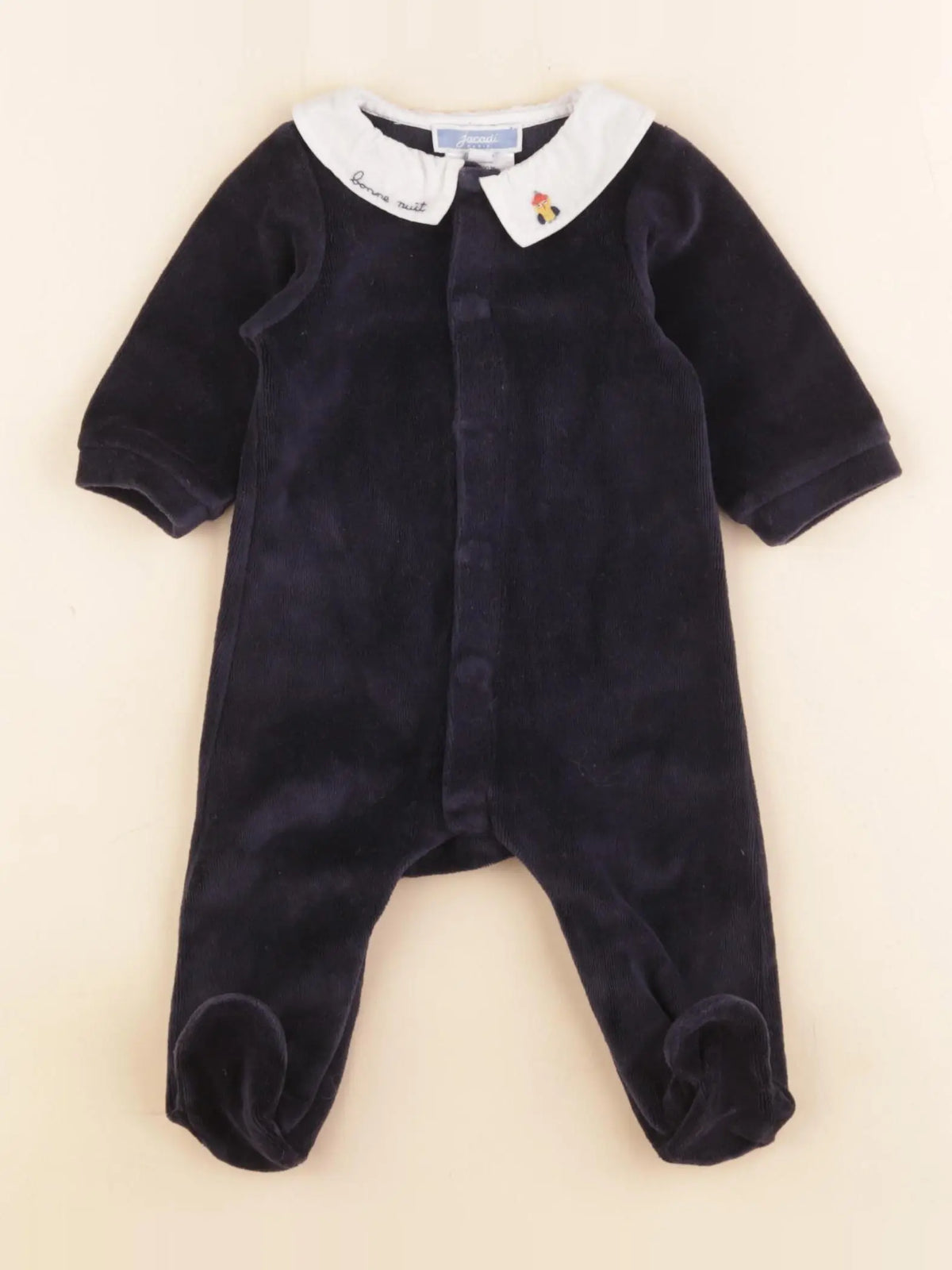 Jacadi - pyjama velours bleu - 3 mois