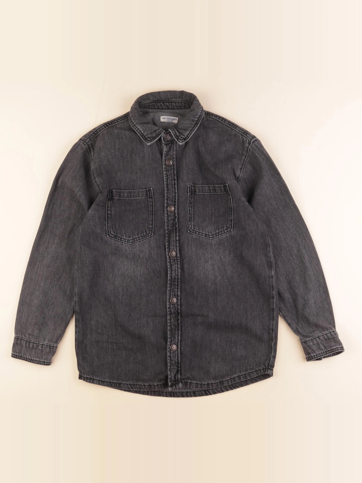 Vertbaudet - chemise gris - 12 ans