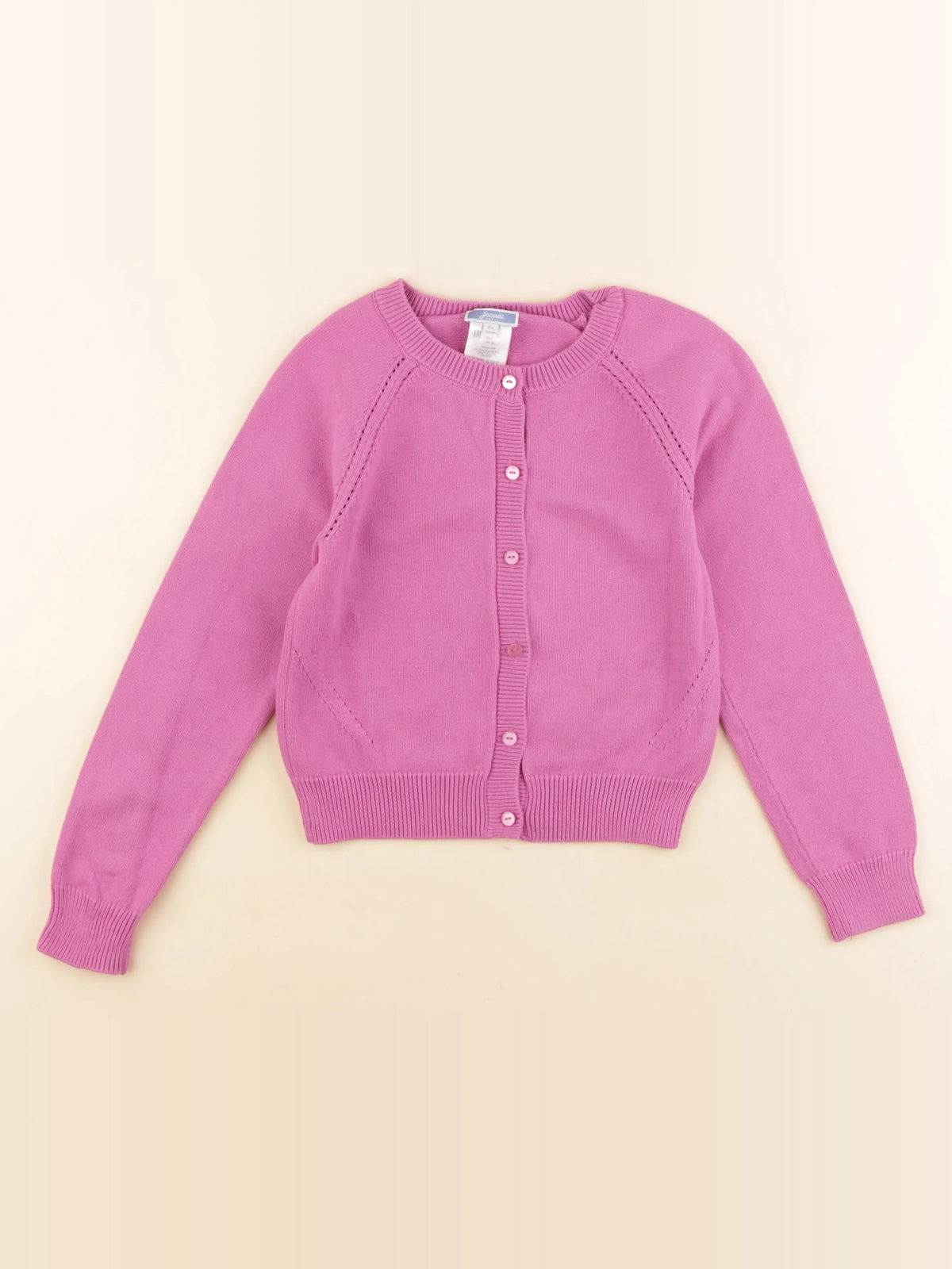 Jacadi - gilet rose - 8 ans
