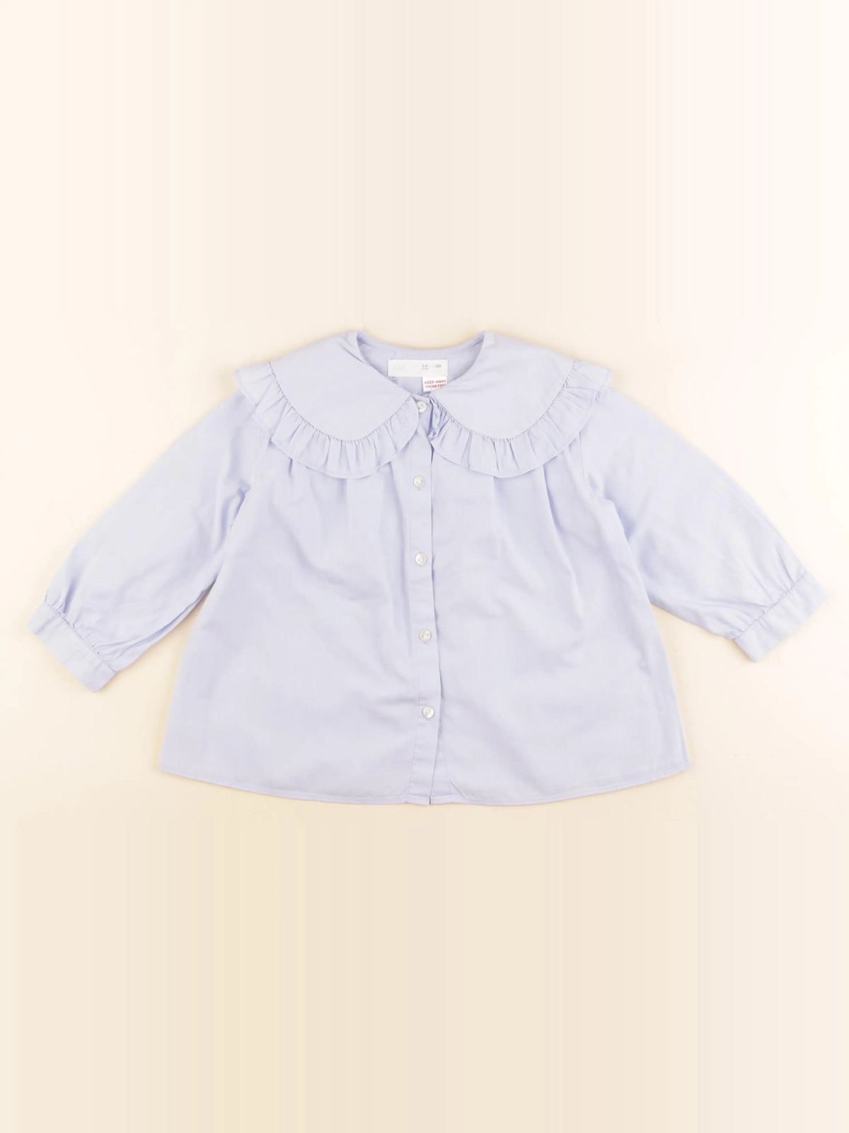 Zara - blouse bleu - 3/4 ans