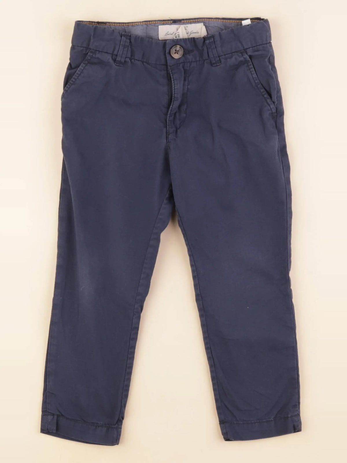 H&M - pantalon bleu - 2/3 ans