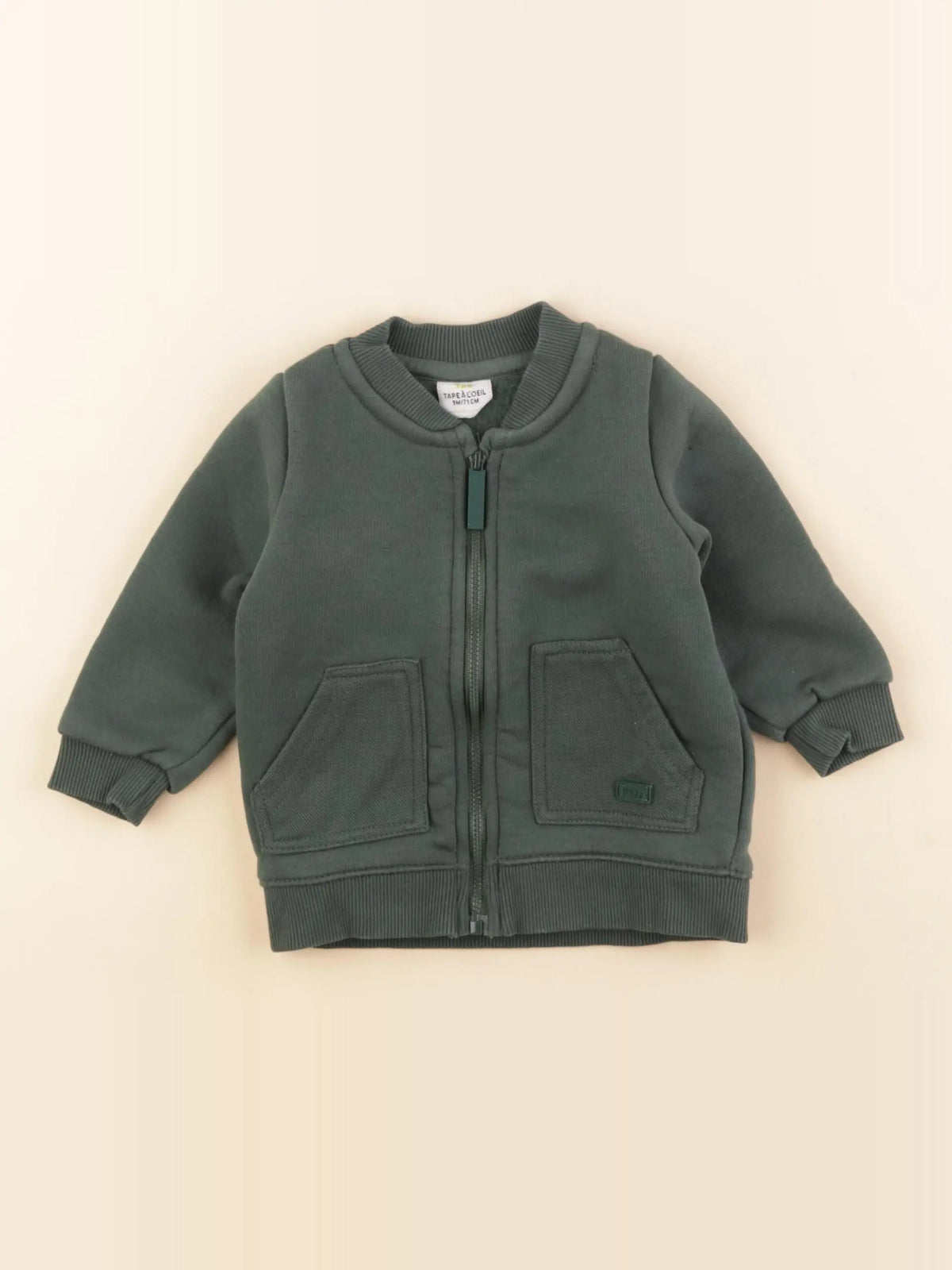 Tape à l'oeil - sweat vert - 3 mois