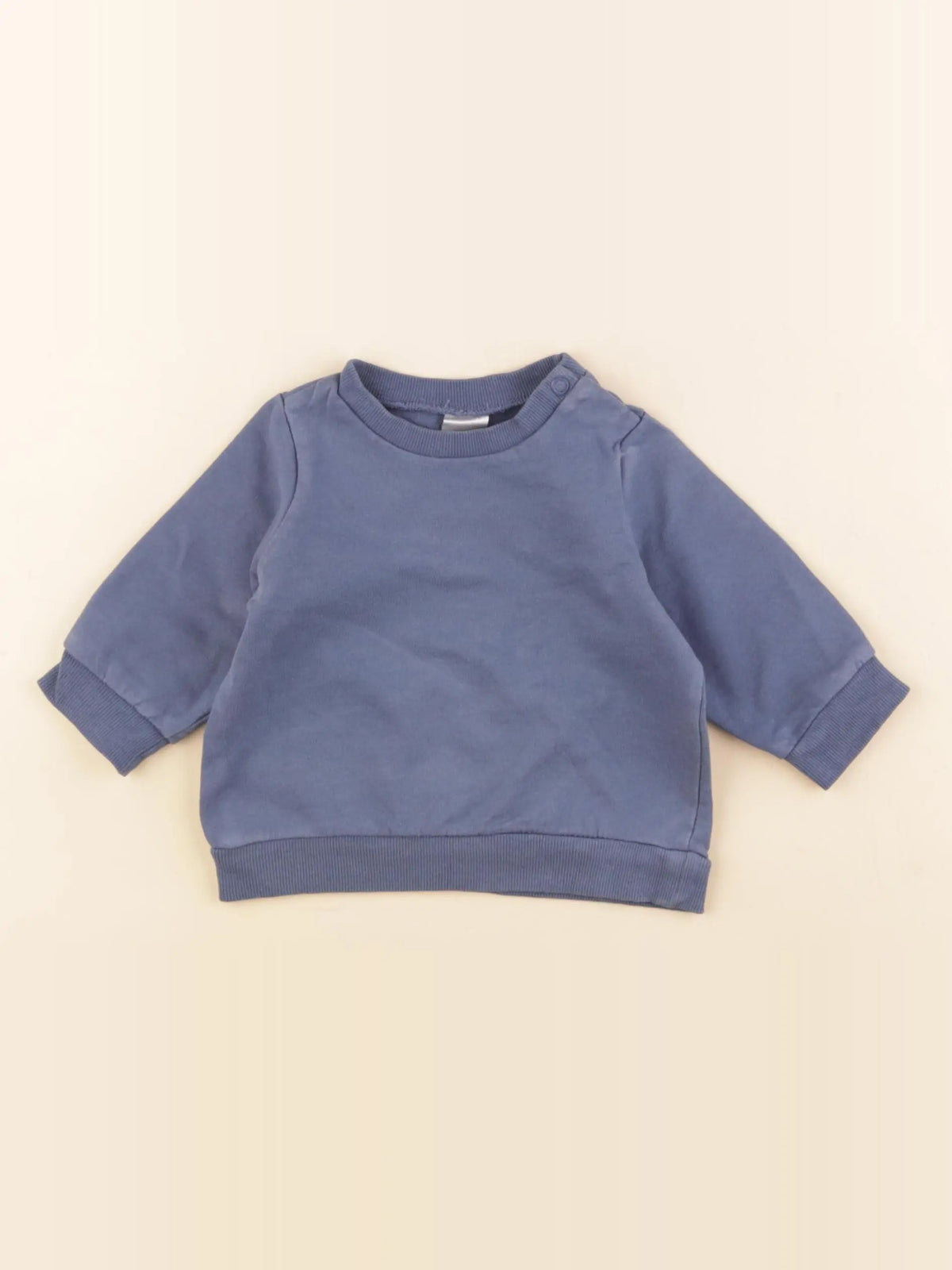 H&M - sweat bleu - 3 mois