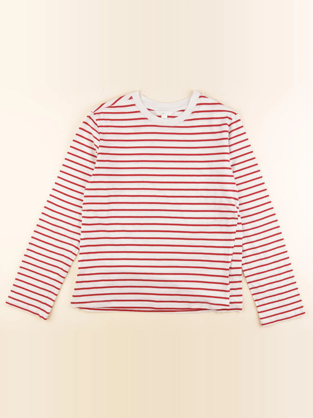 H&M - tee-shirt grossesse beige, rouge - s