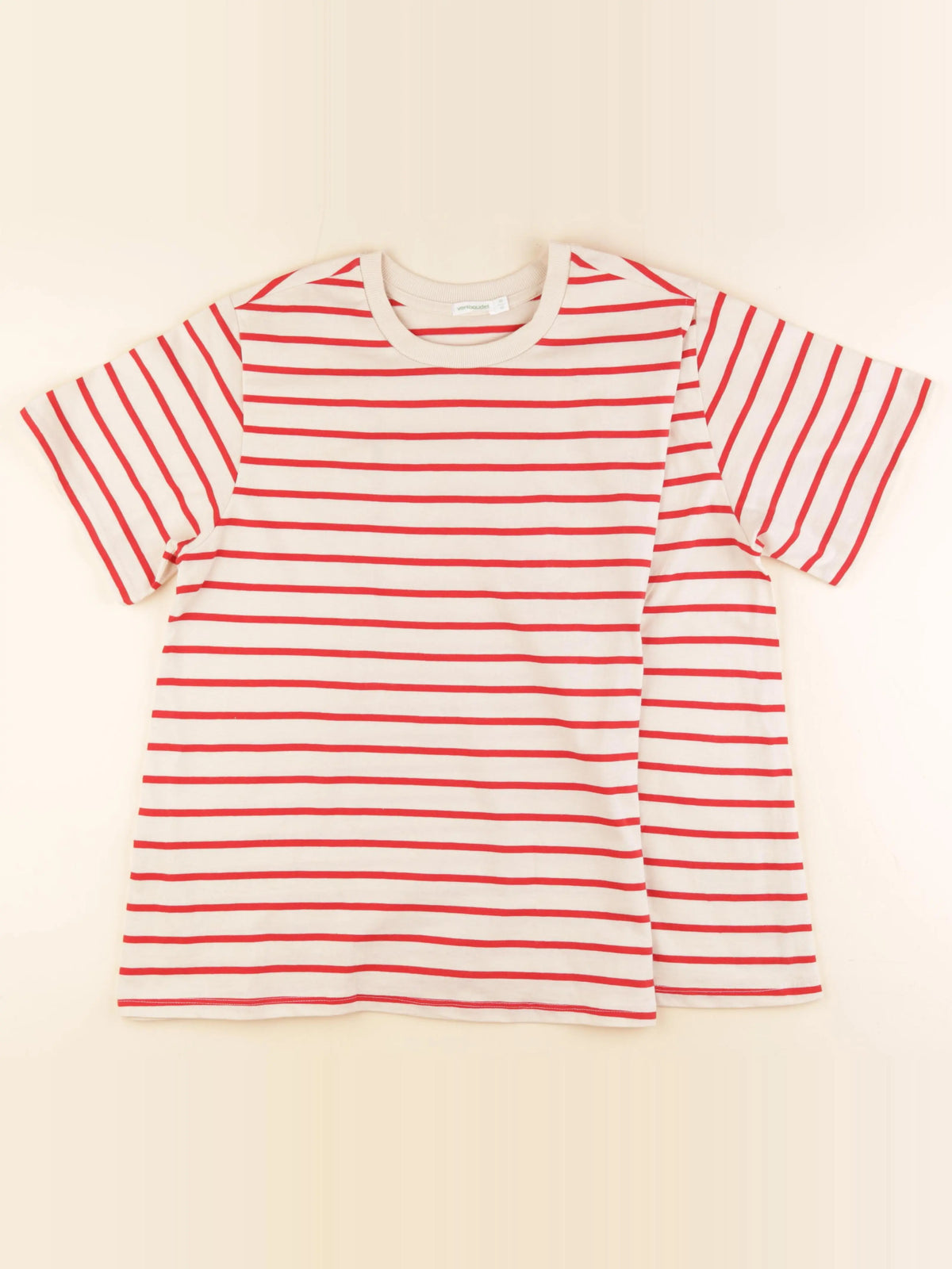 Vertbaudet - tee-shirt grossesse, allaitement beige, rouge - 38 à 40