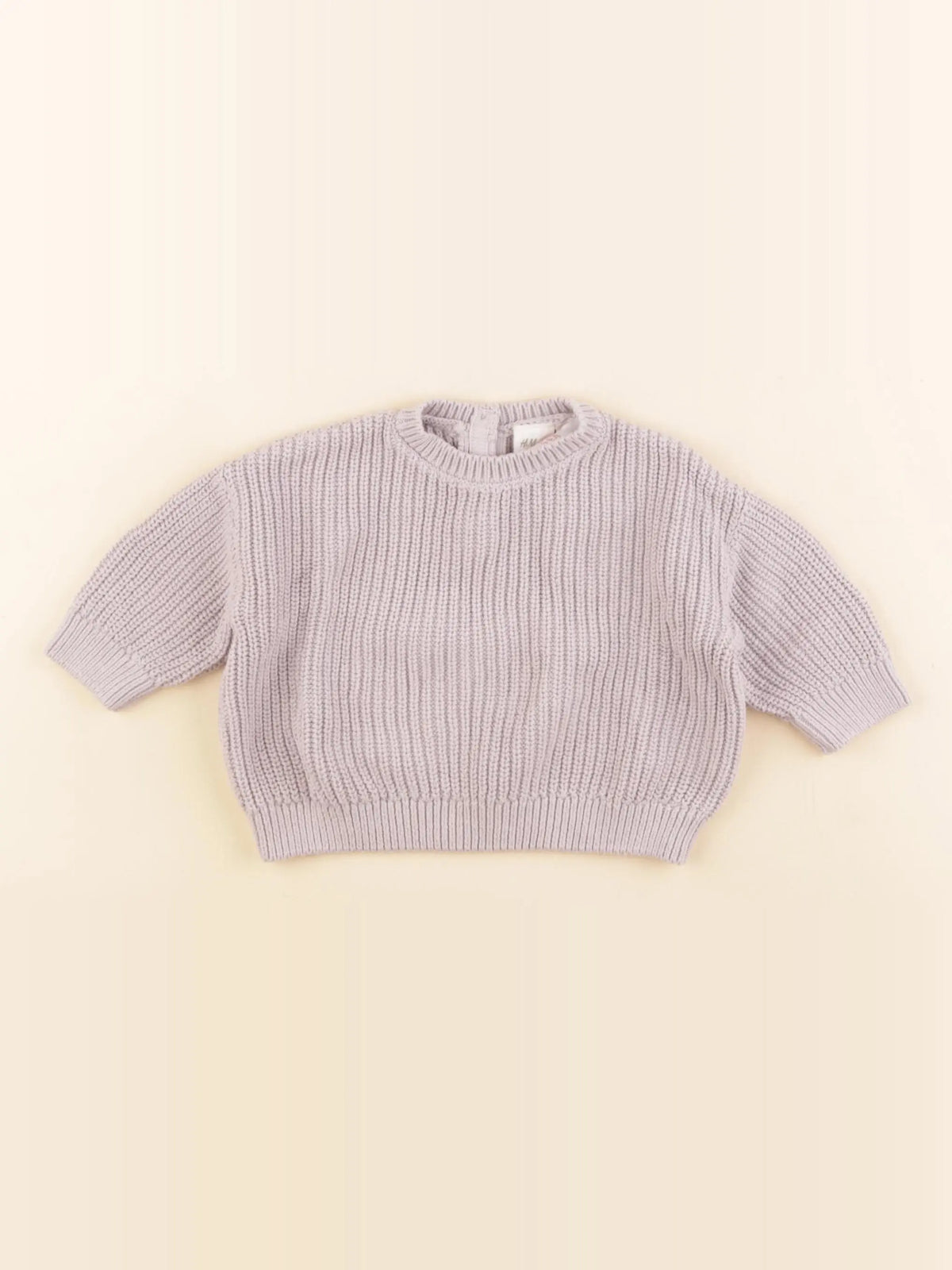 H&M - pull gris - 3 mois