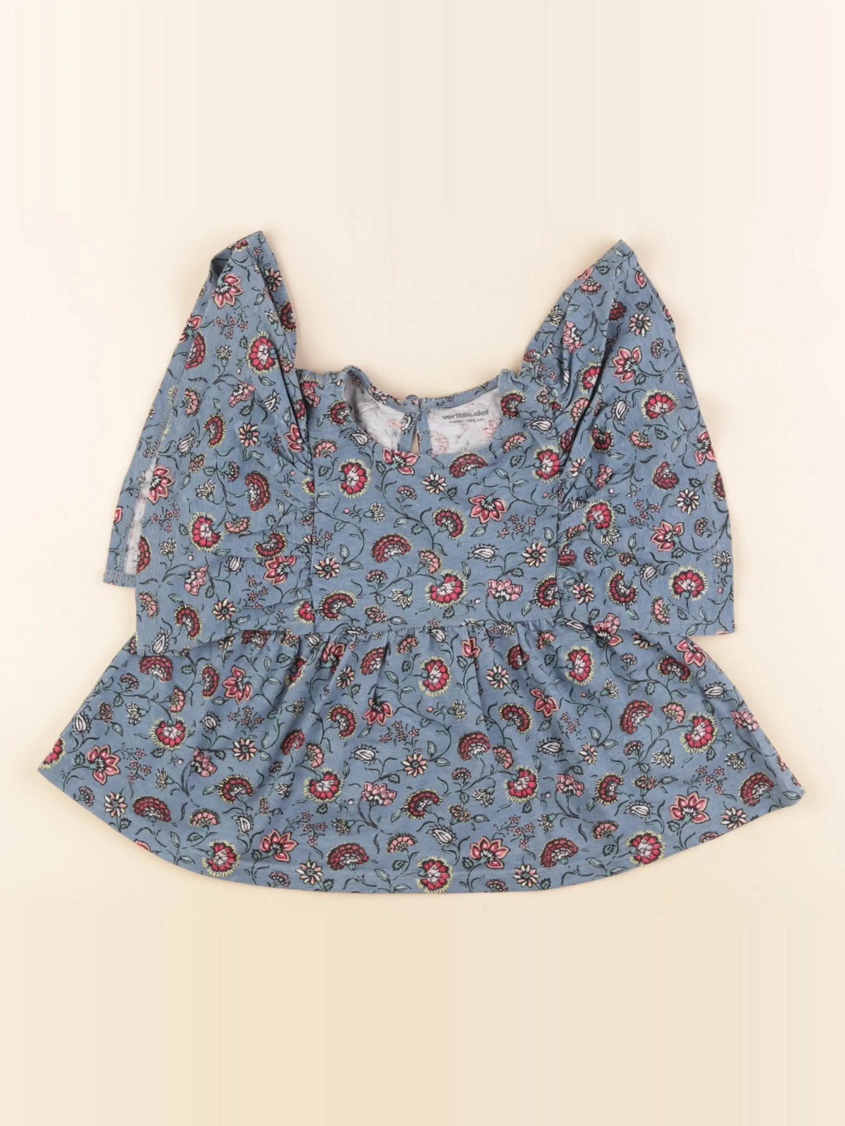 Vertbaudet - tee-shirt bleu - 4 ans