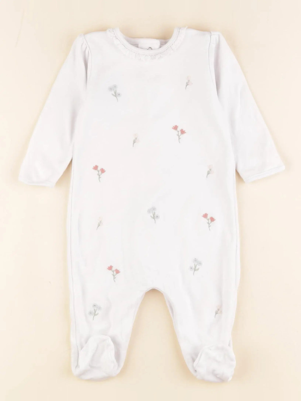Mamas & papas - pyjama coton blanc - 0 mois
