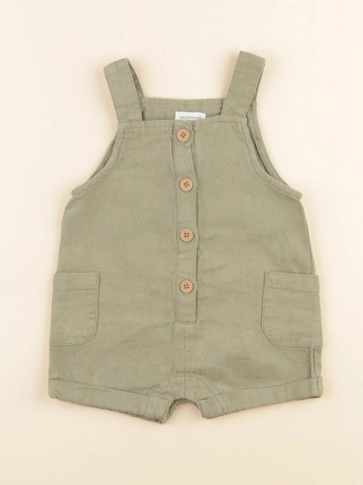 Vertbaudet - salopette vert - 3 mois