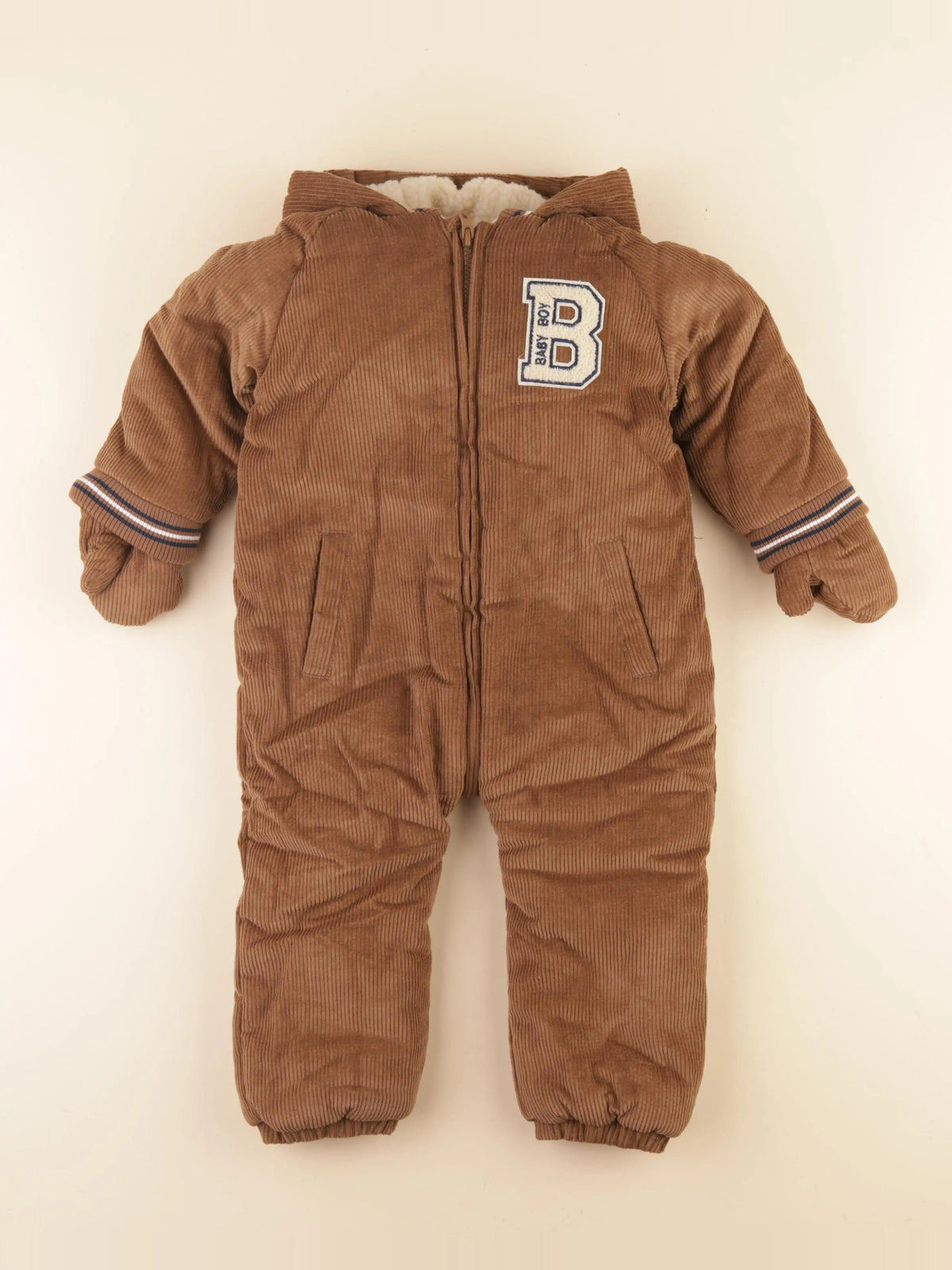 Vertbaudet - combi-pilote marron - 24 mois