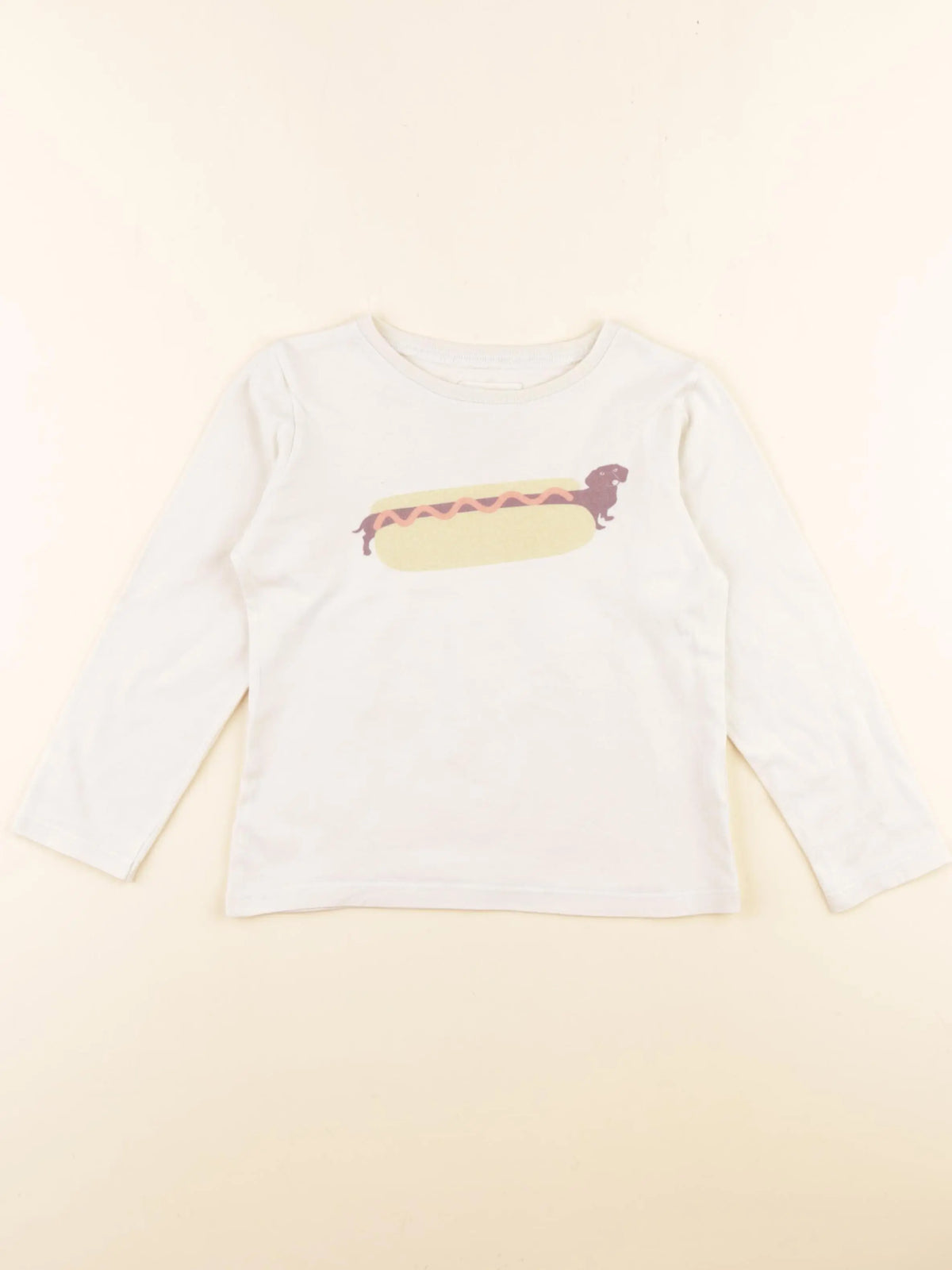 Arsène et les pipelettes - tee-shirt beige - 4 ans