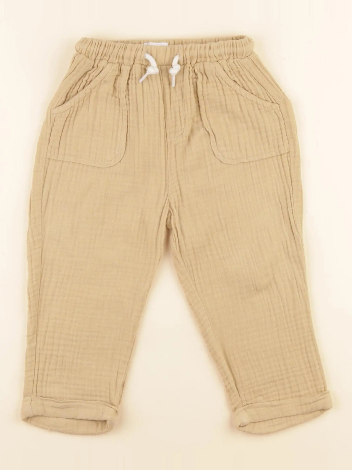Vertbaudet - pantalon marron - 24 mois