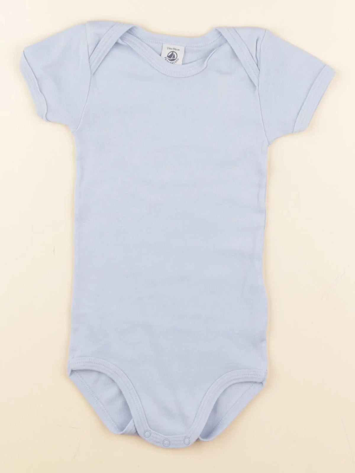 Petit Bateau - body bleu - 24 mois