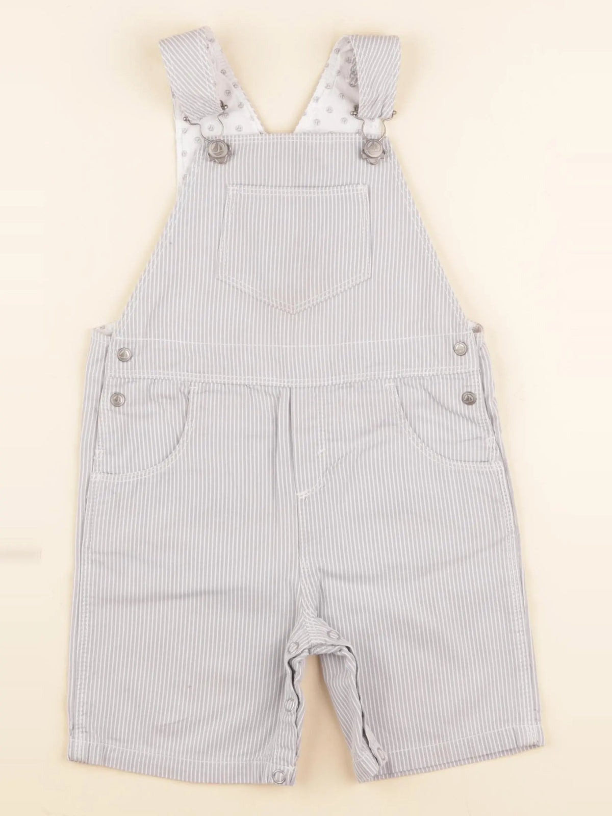 Petit Bateau - salopette gris - 24 mois
