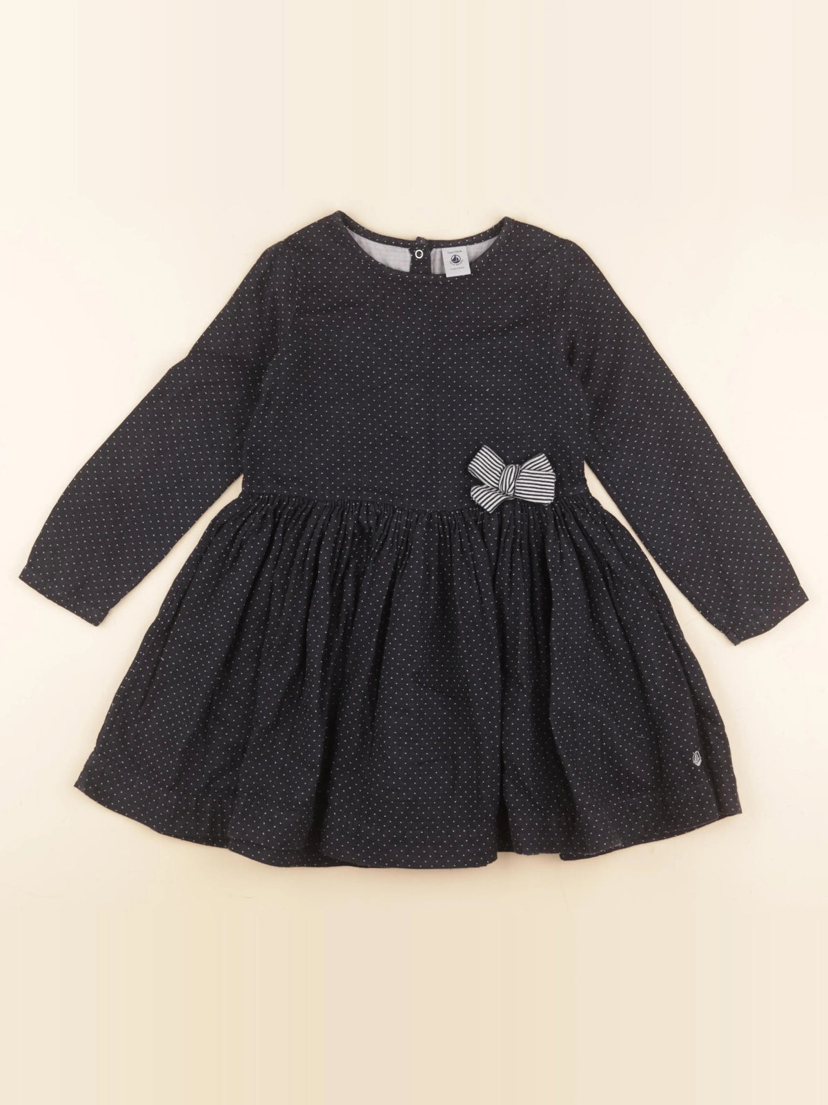 Petit Bateau - robe bleu - 5 ans