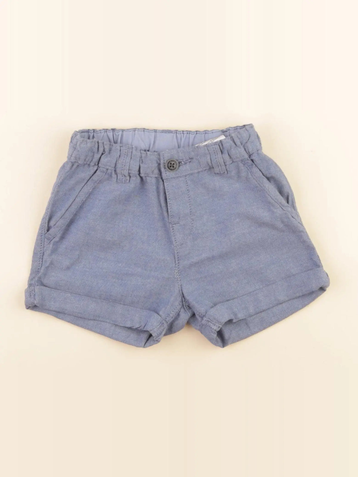 H&M - short bleu - 12 mois