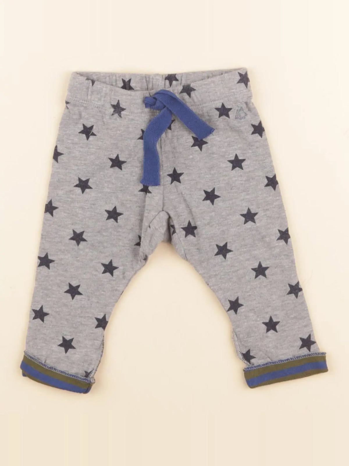 Petit Bateau - legging gris, bleu - 3 mois