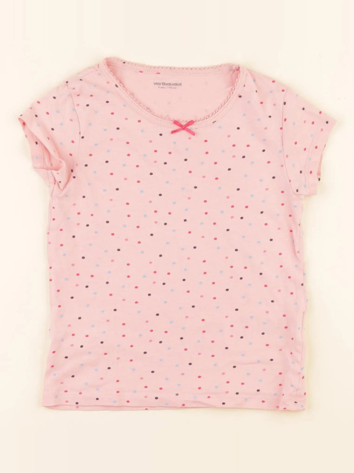 Vertbaudet - maillot de corps rose - 5 ans