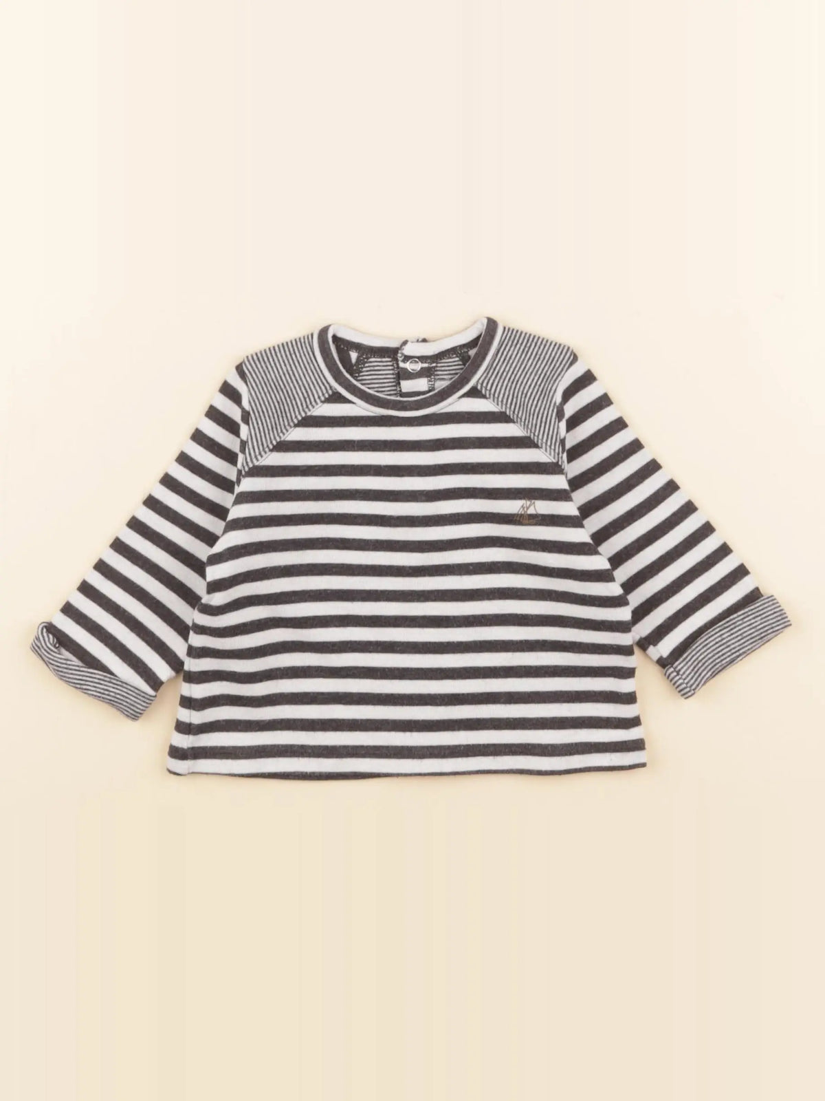 Petit Bateau - tee-shirt noir - 3 mois