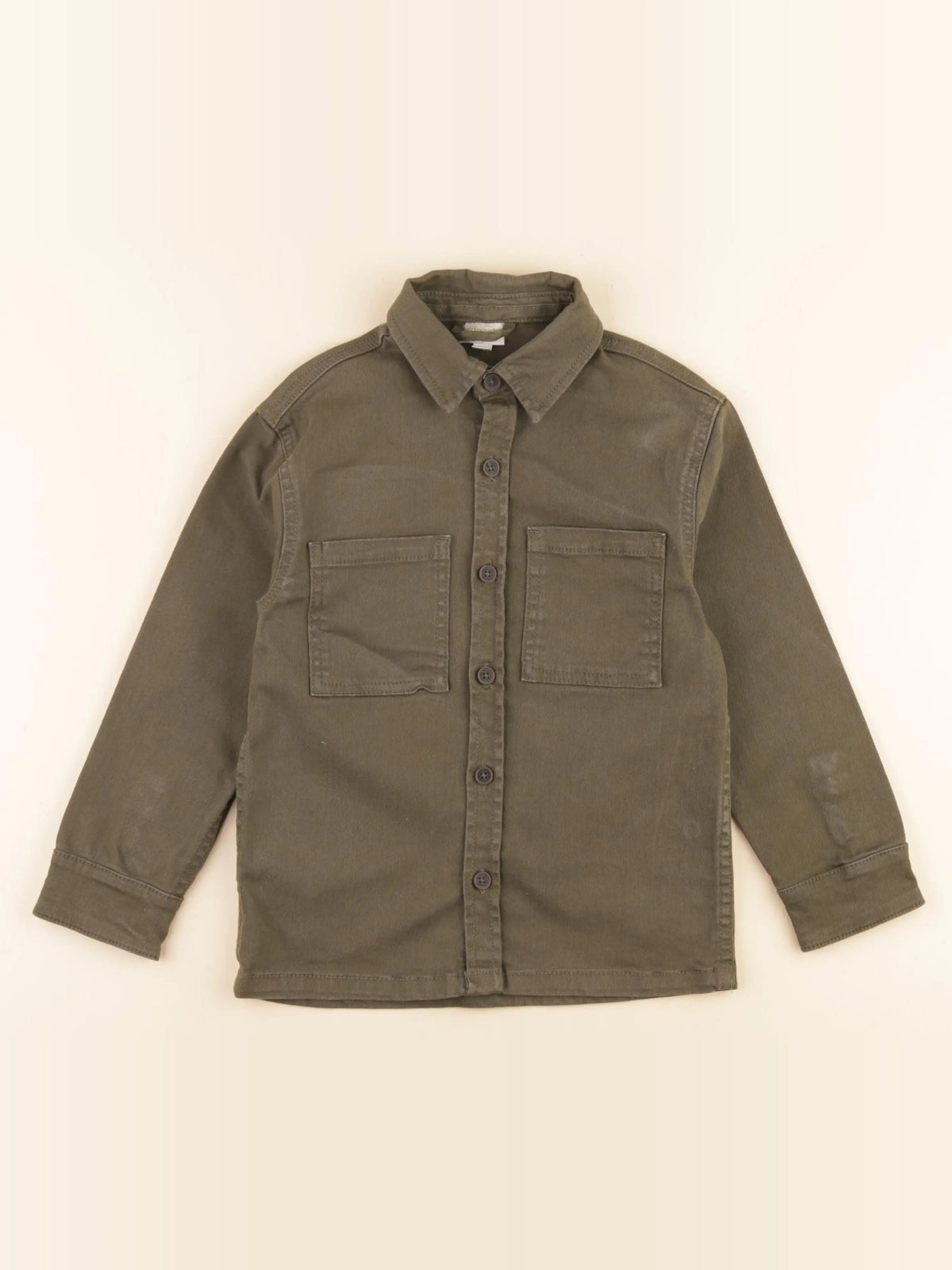 Vertbaudet - chemise imprimé au dos vert - 6 ans