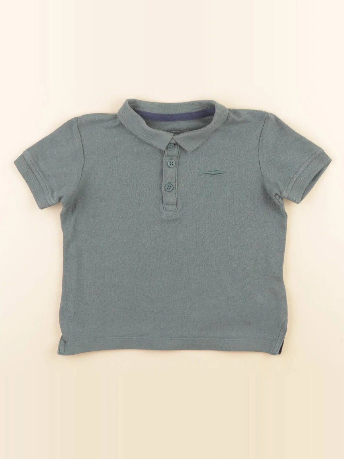Vertbaudet - polo vert - 3 ans