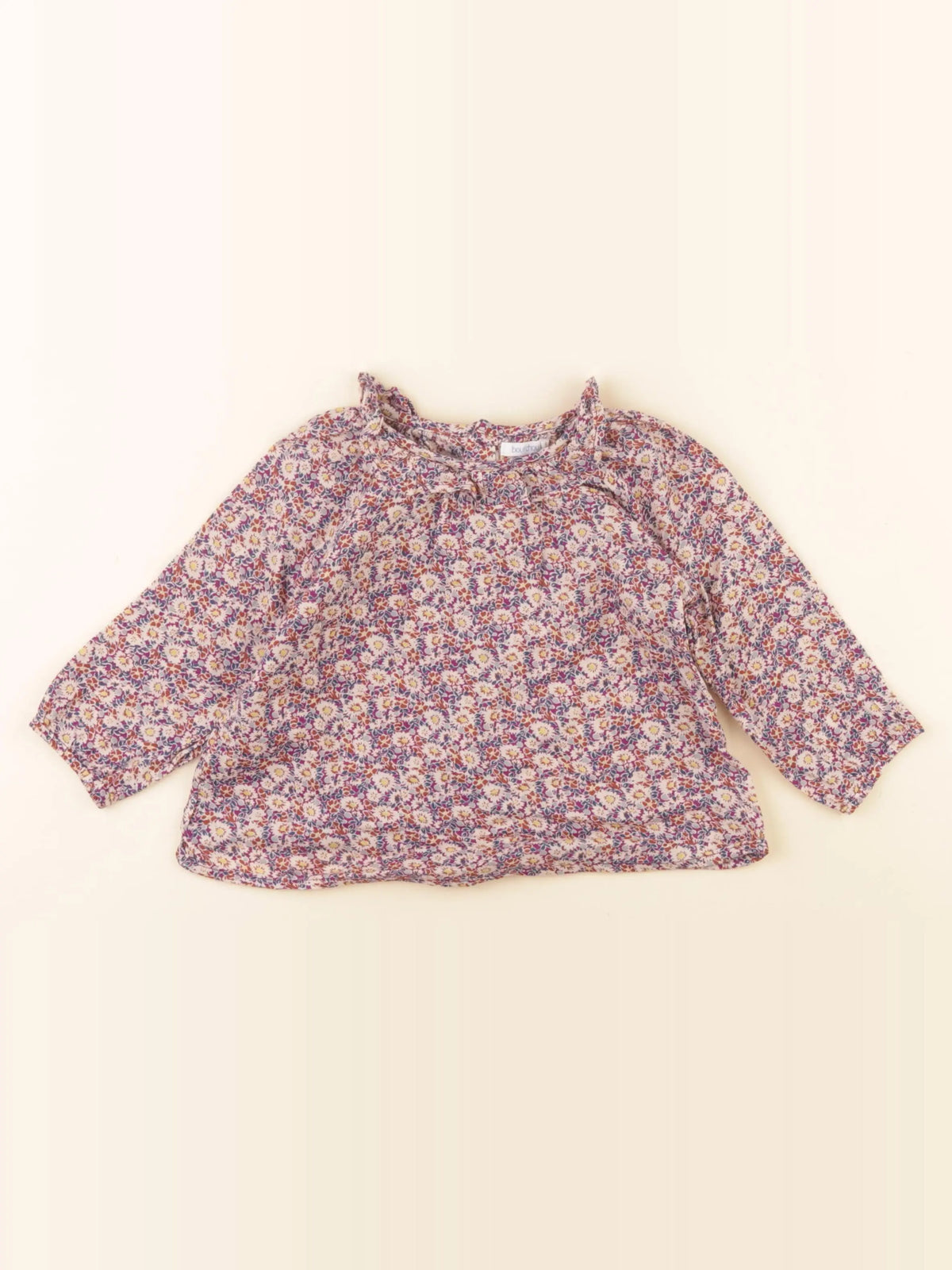 Boutchou - blouse multicolore - 12 mois
