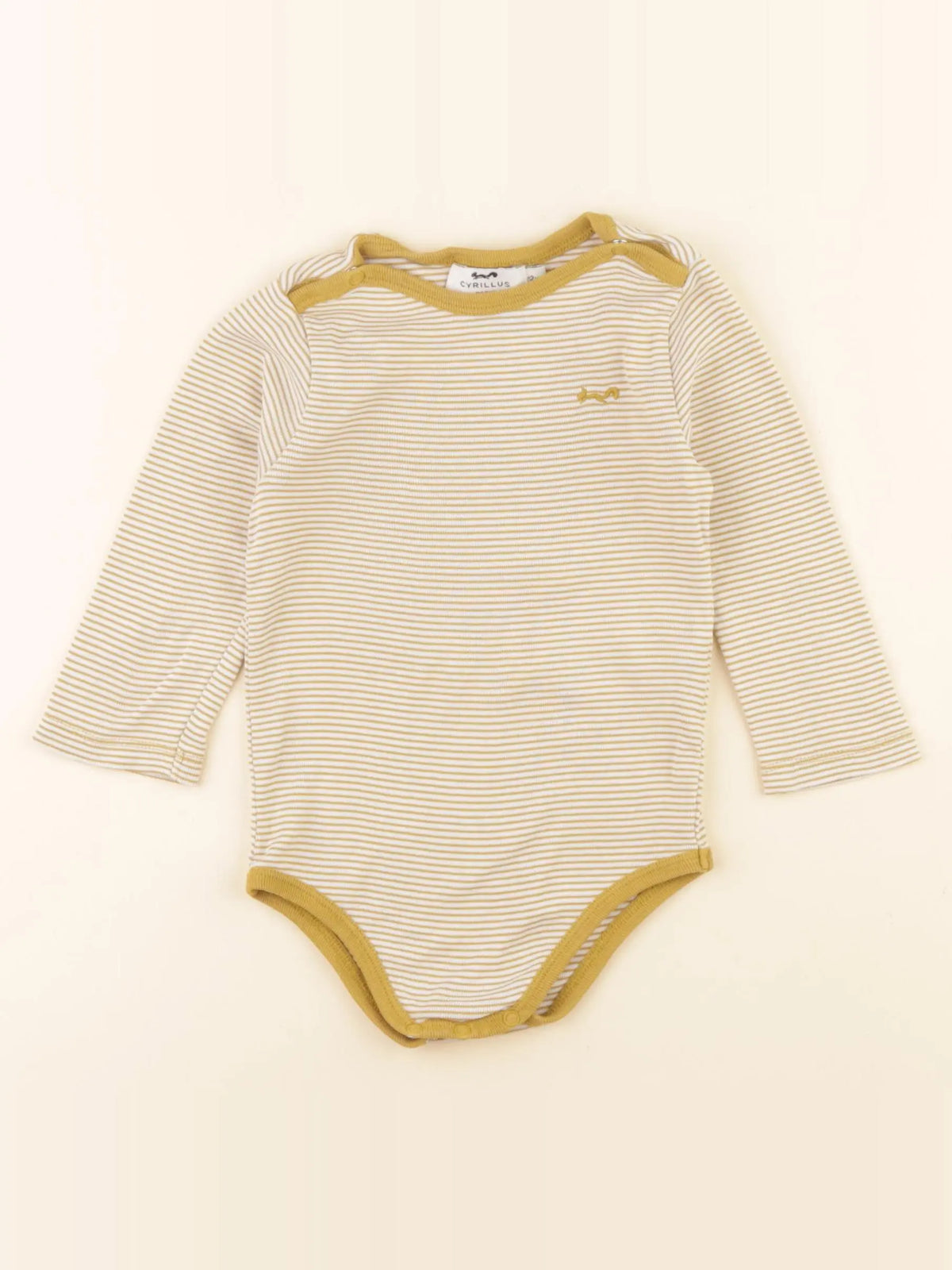 Cyrillus - body jaune - 12 mois