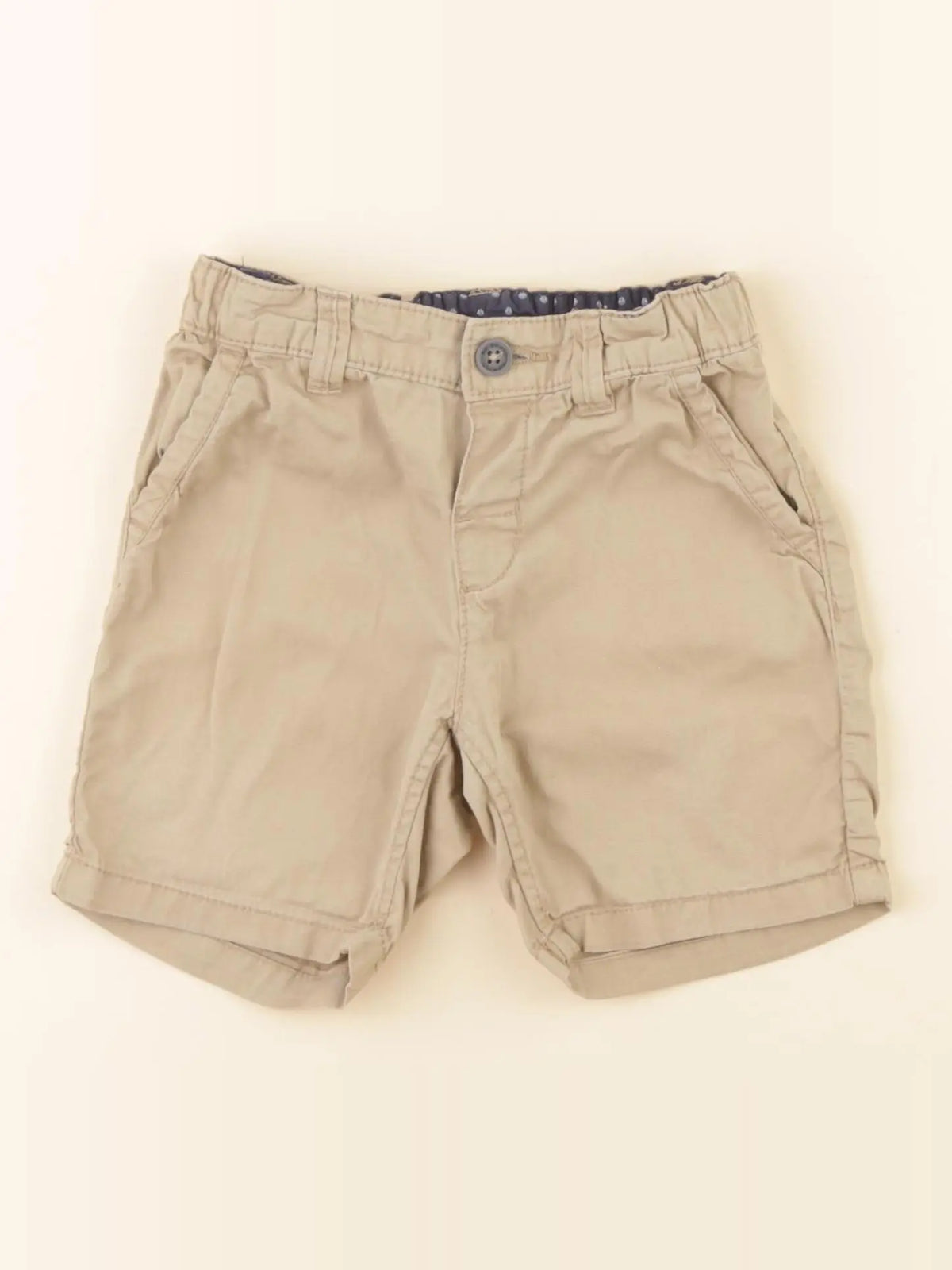 H&M - short beige - 9/12 mois