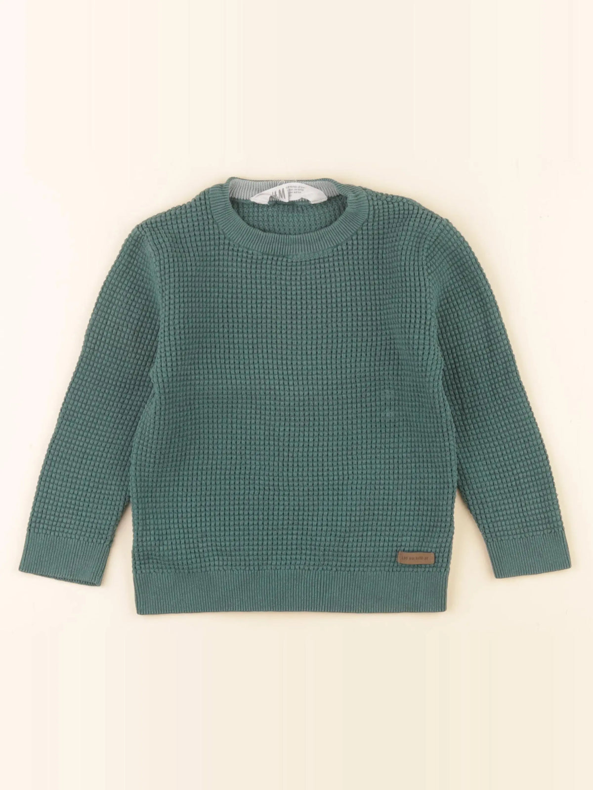 H&M - pull vert - 2/4 ans