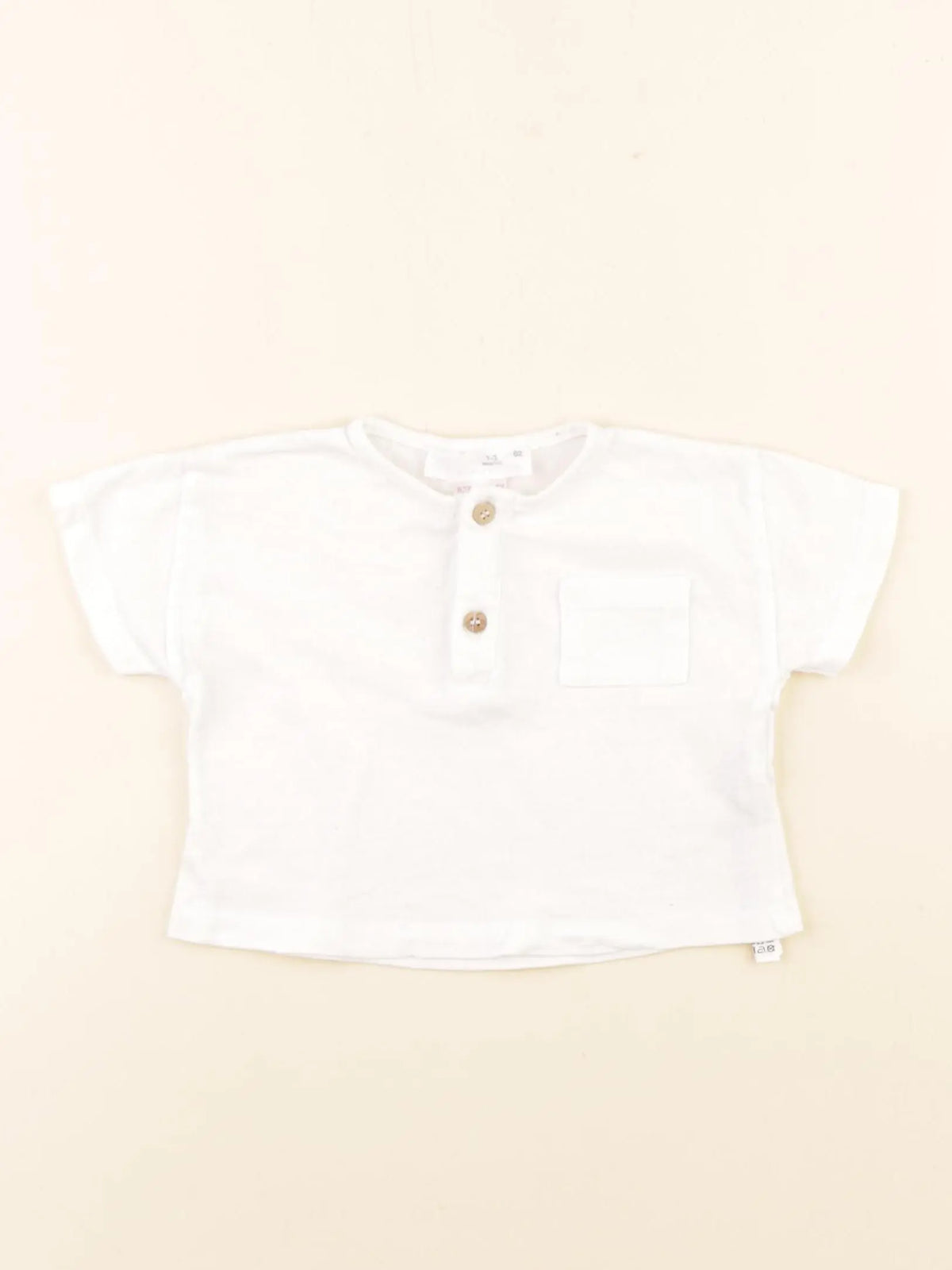 Zara - tee-shirt blanc - 1/3 mois