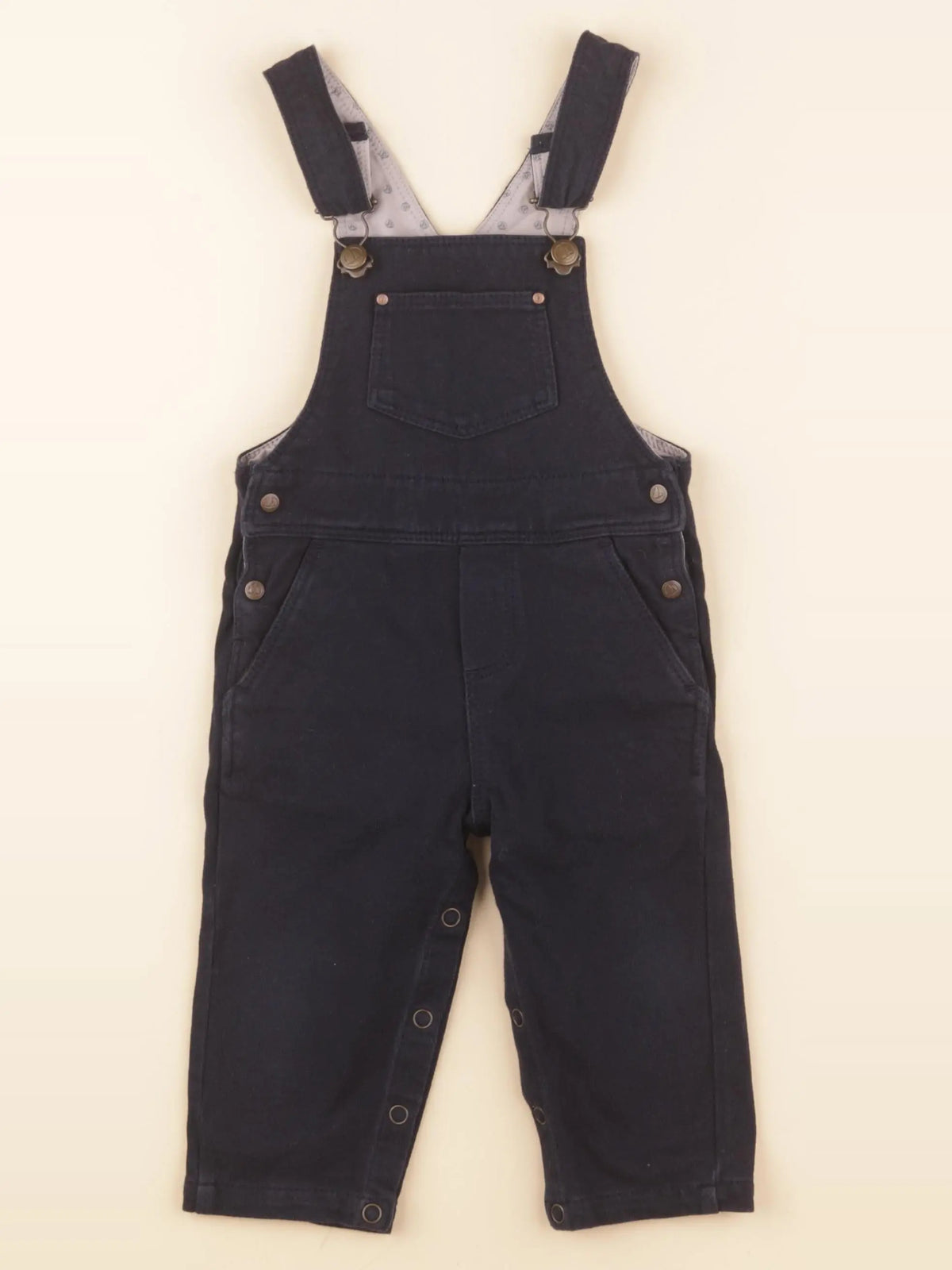 Petit Bateau - salopette bleu - 12 mois