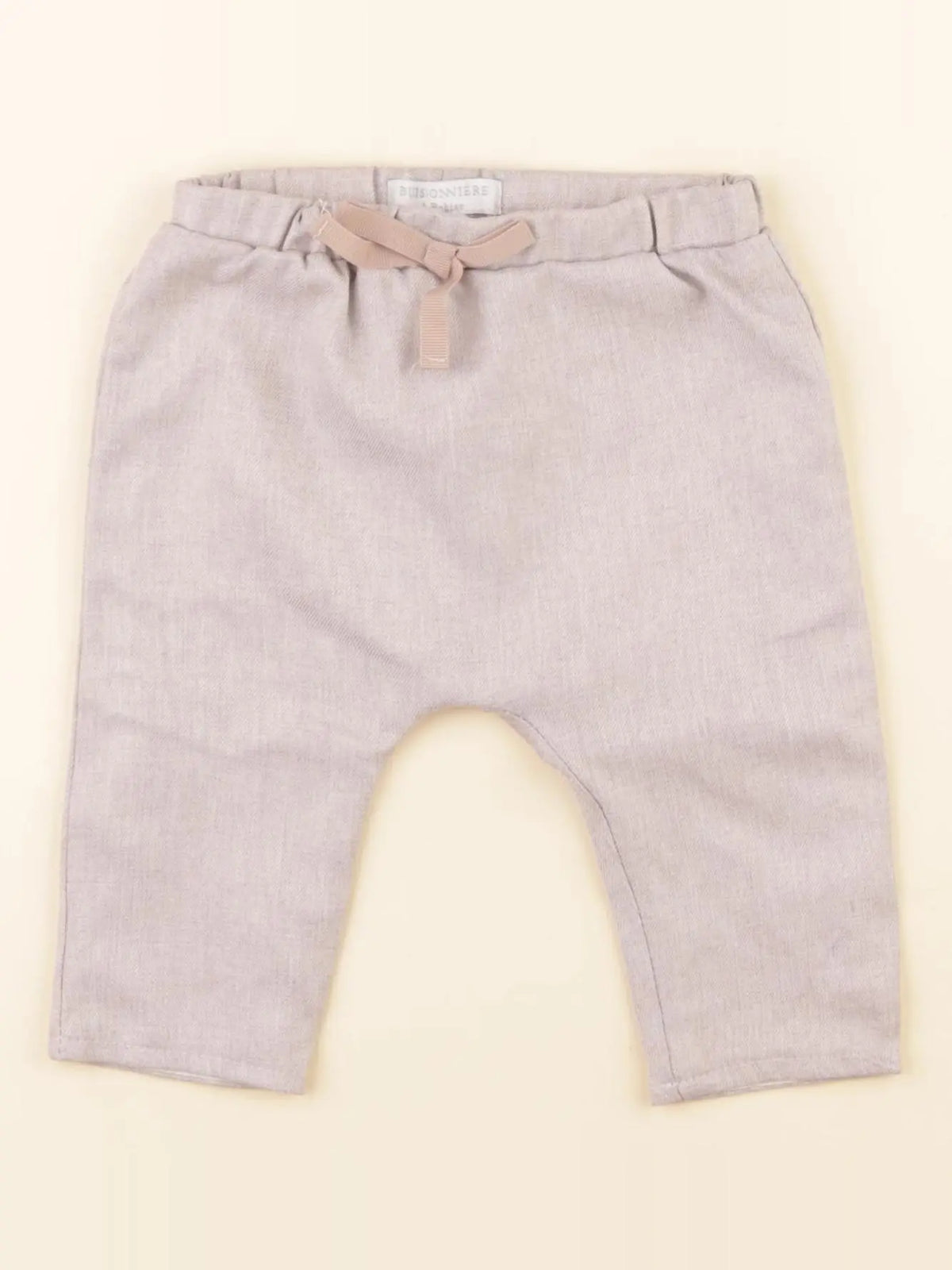 Buissonnière - sarouel beige - 3/6 mois