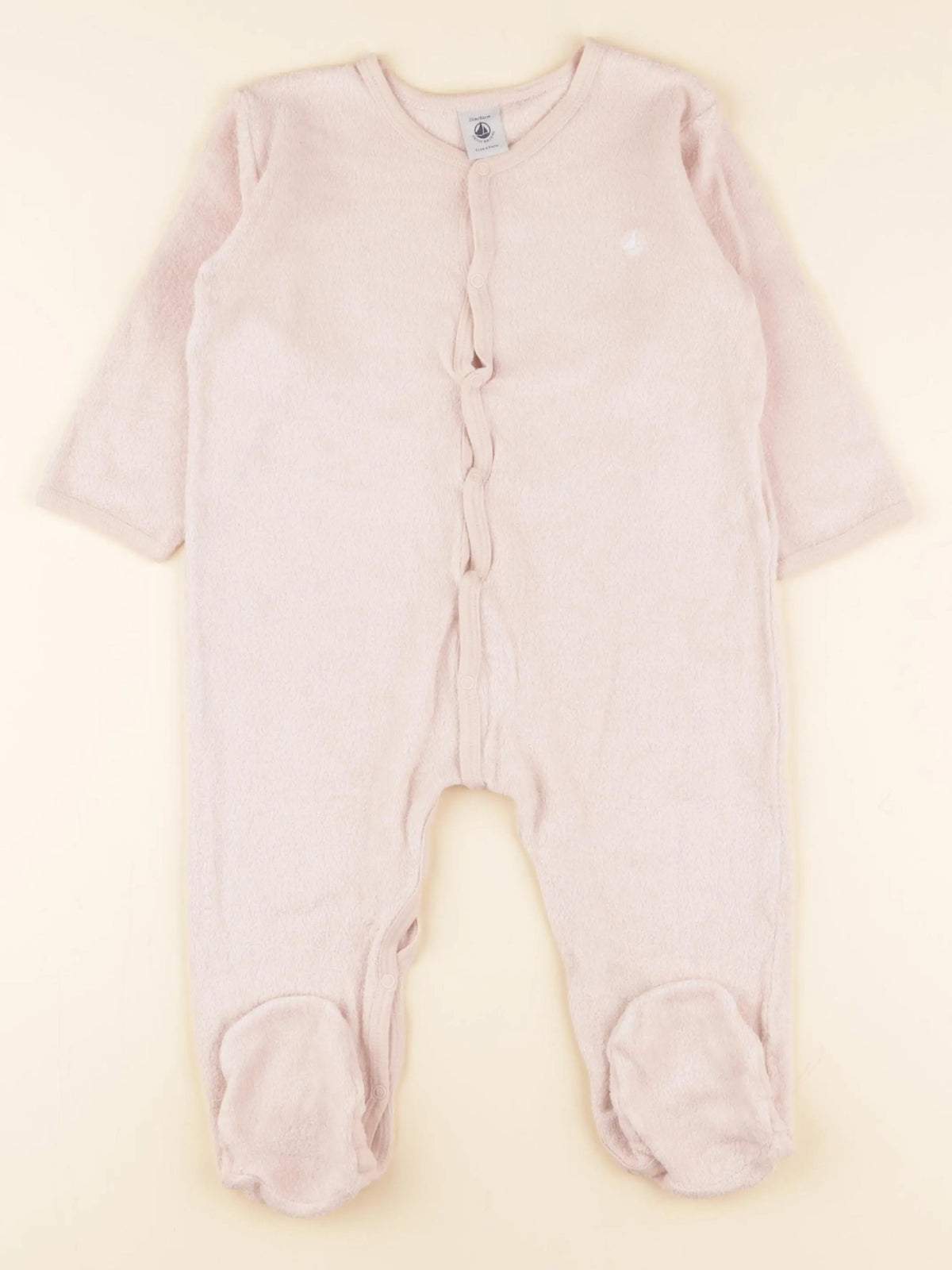 Petit Bateau - pyjama éponge rose - 2 ans