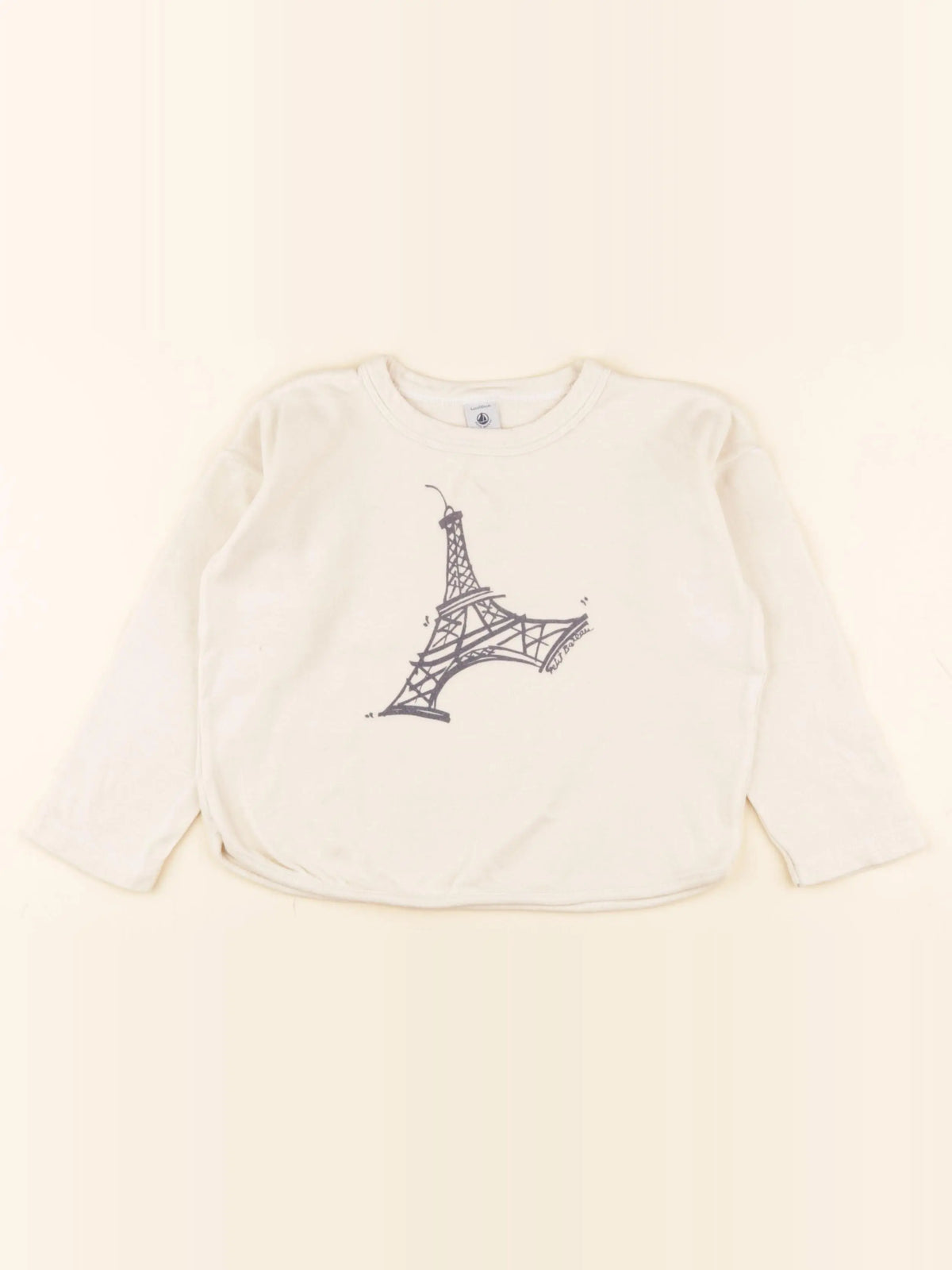 Petit Bateau - tee-shirt beige - 4 ans
