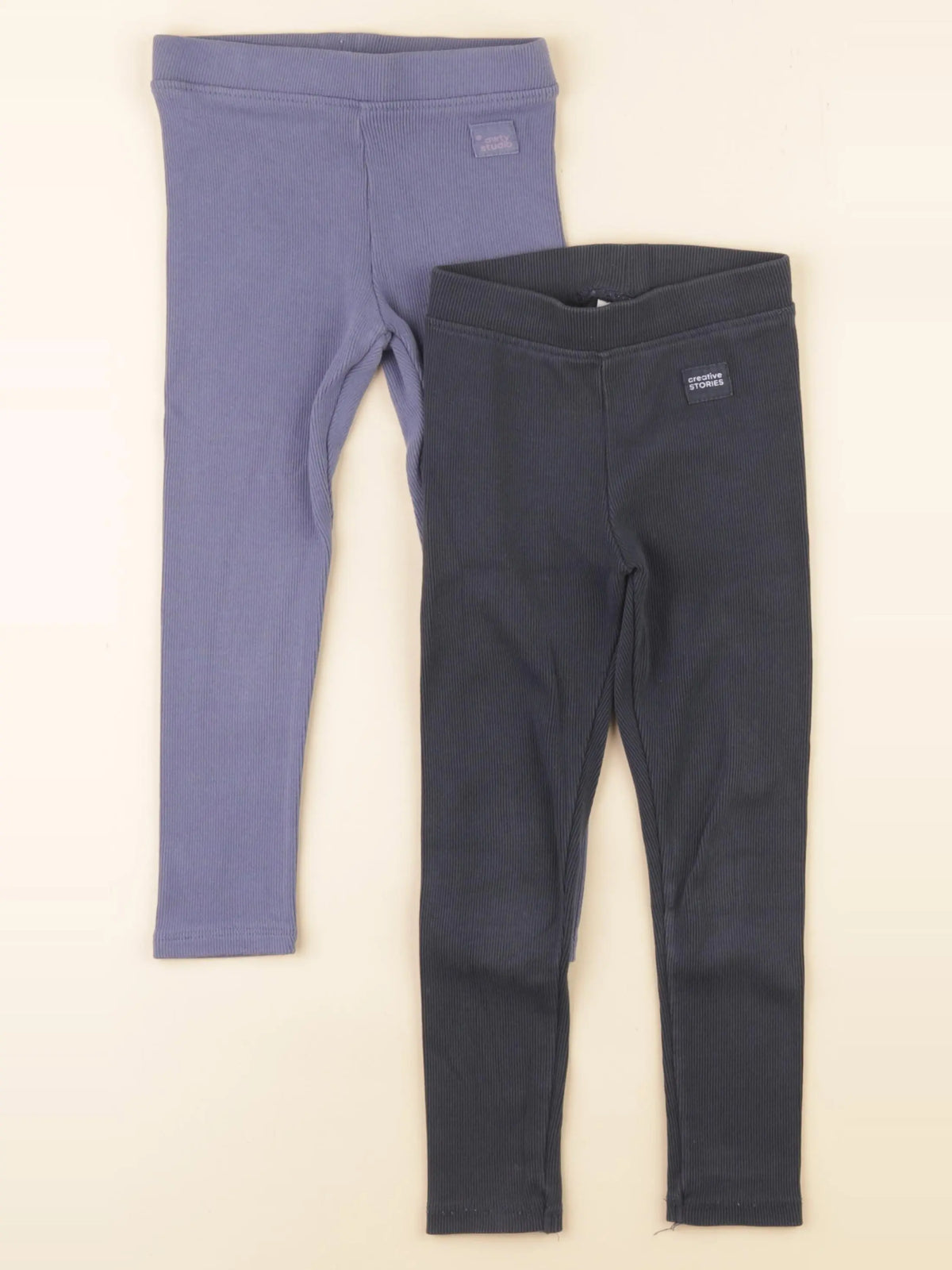 Zara - lot de 2 leggings bleu - 5 ans