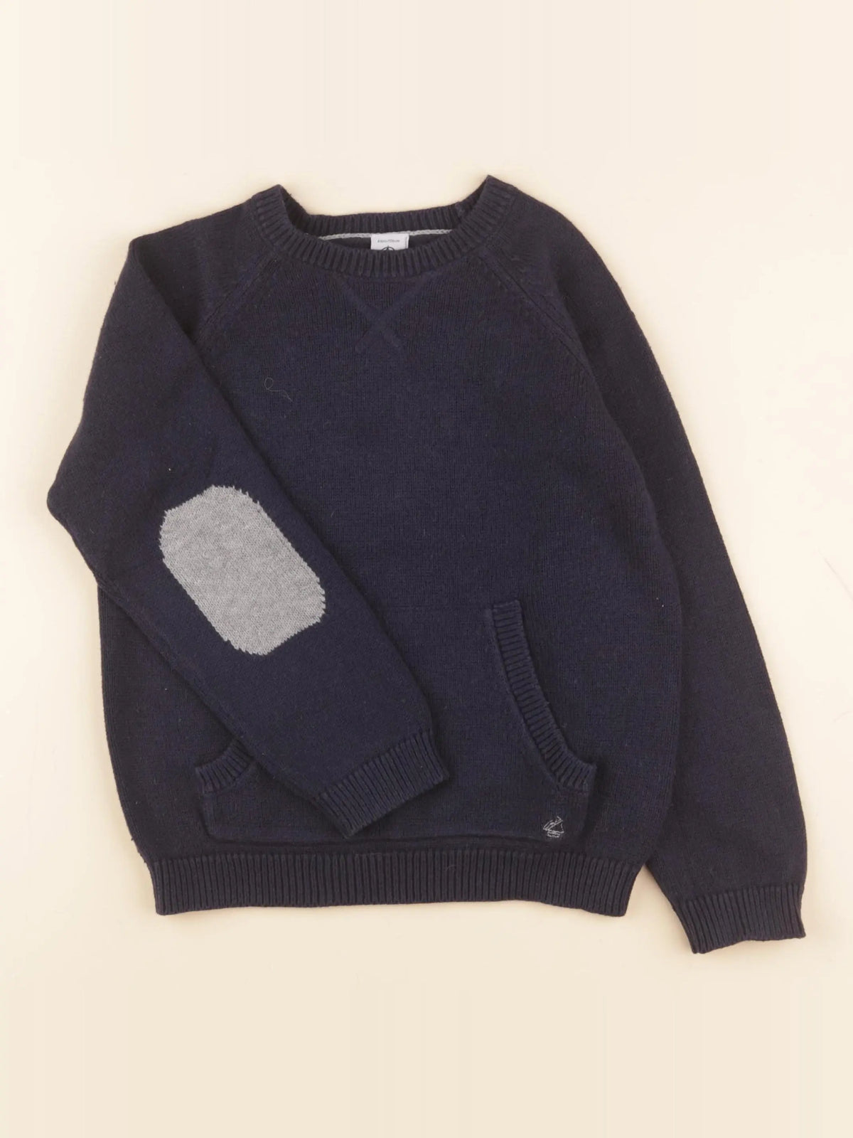 Petit Bateau - pull bleu - 6 ans